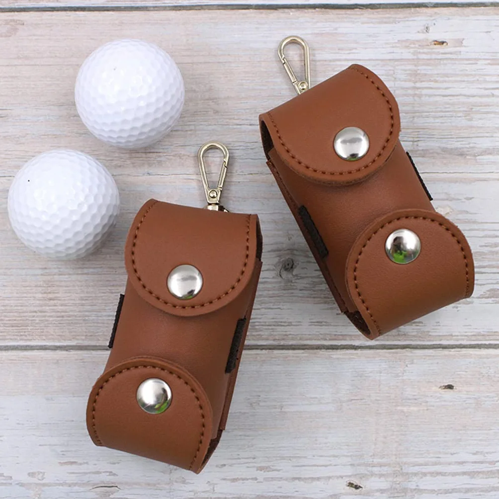 Sac de rangement pour balles de golf en cuir portable