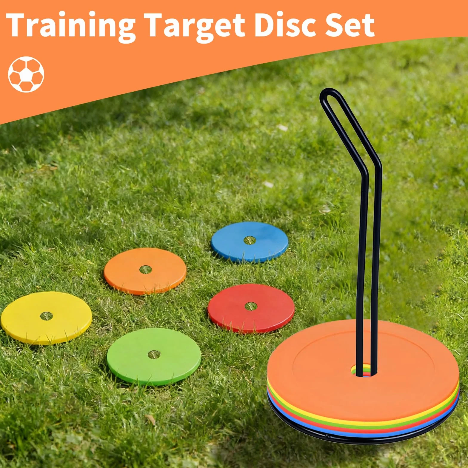 Disques De Marquage 25 Pièces Marqueurs Sol Football Antidérapants Diamètre 15 cm PE Flexible Entraînement D'Agilité Et De Vitesse