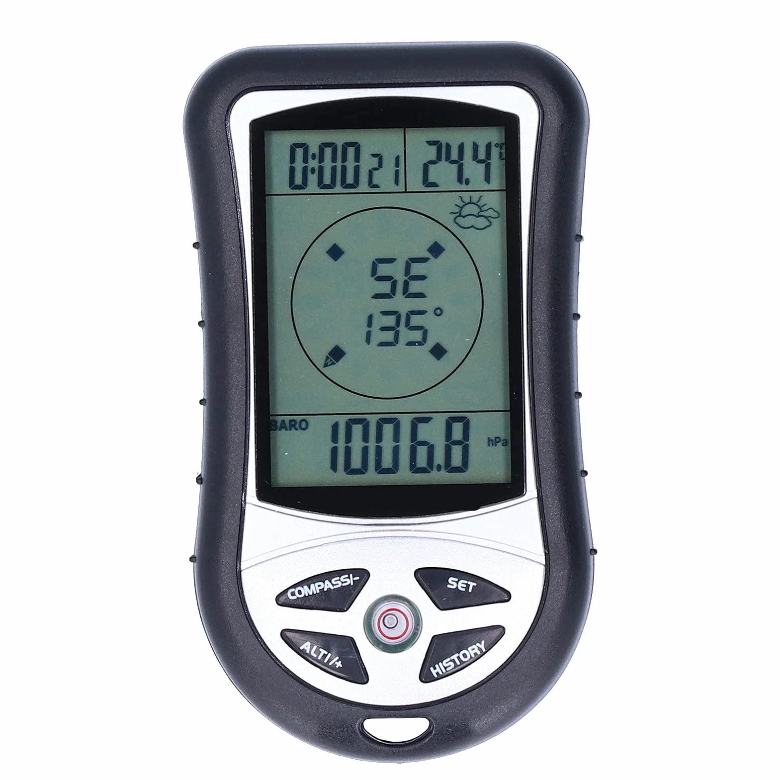 Altimètre numérique LCD multifonction avec boussole baromètre thermomètre extérieur