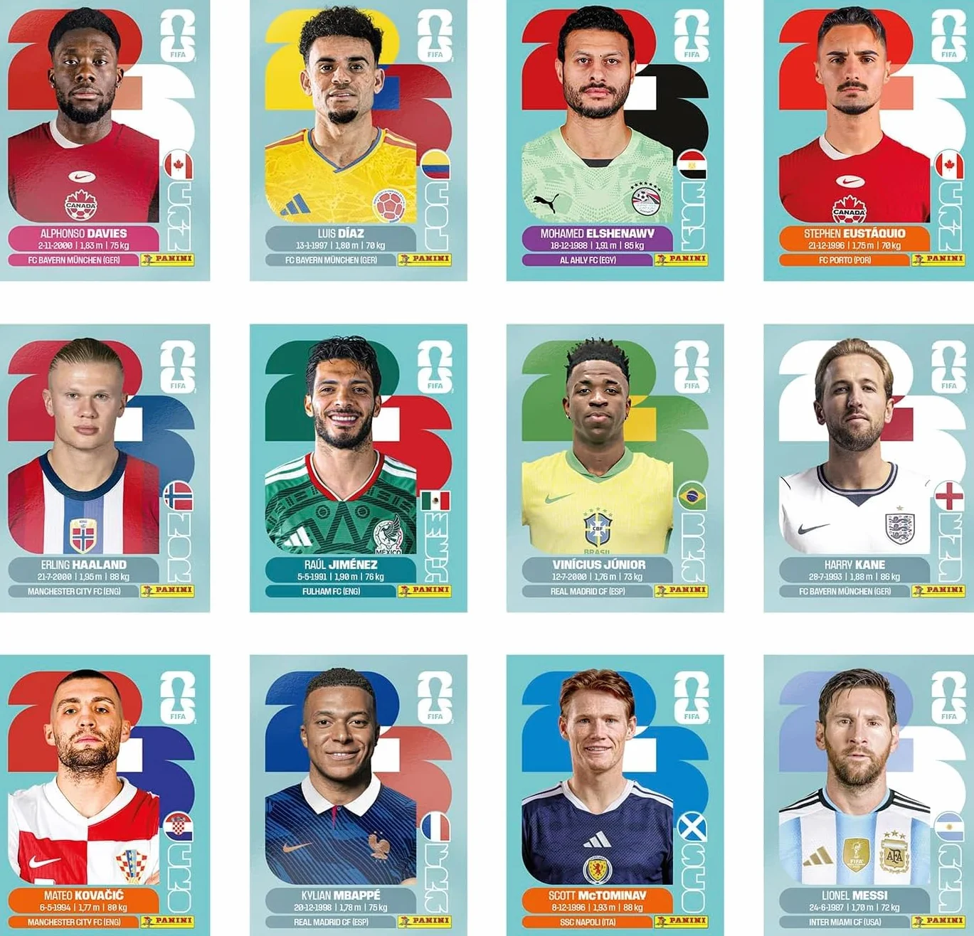Panini Coupe du Monde FIFA 2026 Stickers Boîte Métal Pocket 8 Pochettes