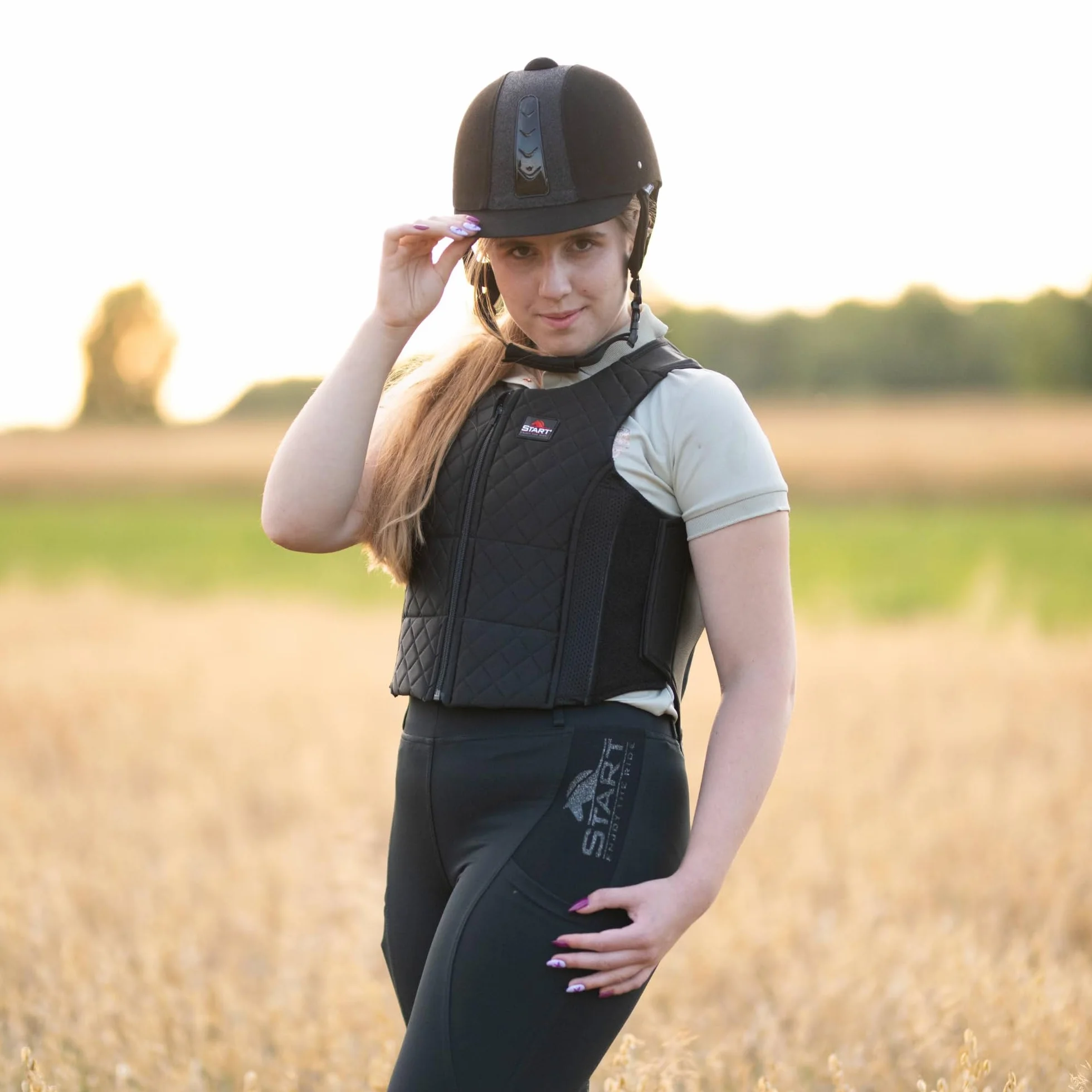 Start Sport+ Casque d'équitation enfant fille femme