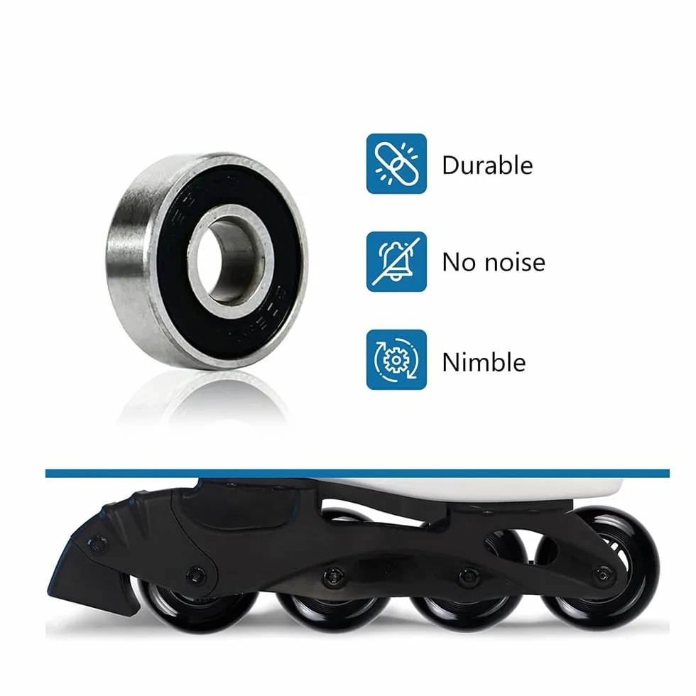 Roues de Roller Hockey 64 mm 70 mm 72 mm 76 mm 80 mm avec Roulements ABEC 9 Lot de 8