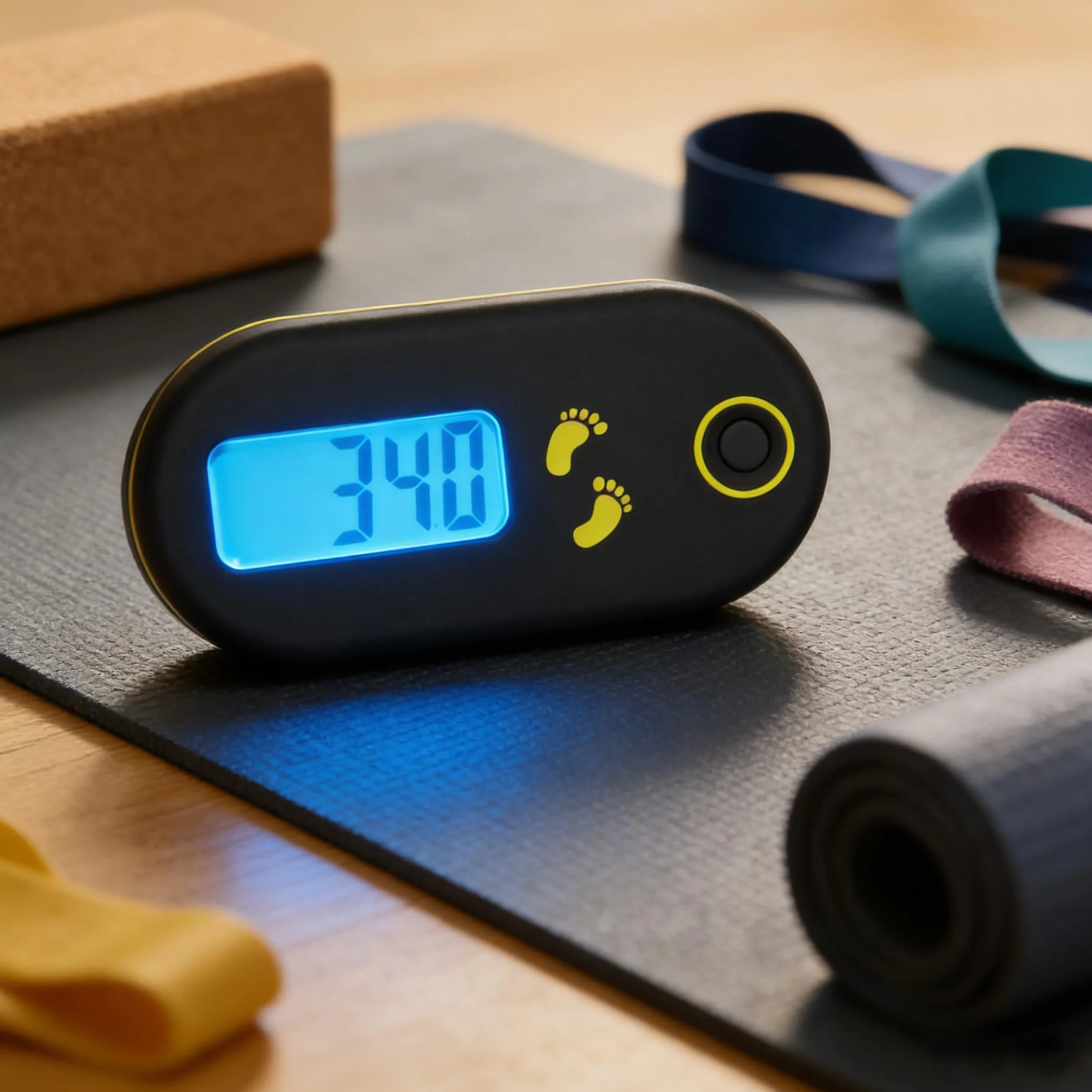Mini Podomètre Compteur de Pas 3D Affichage Précis