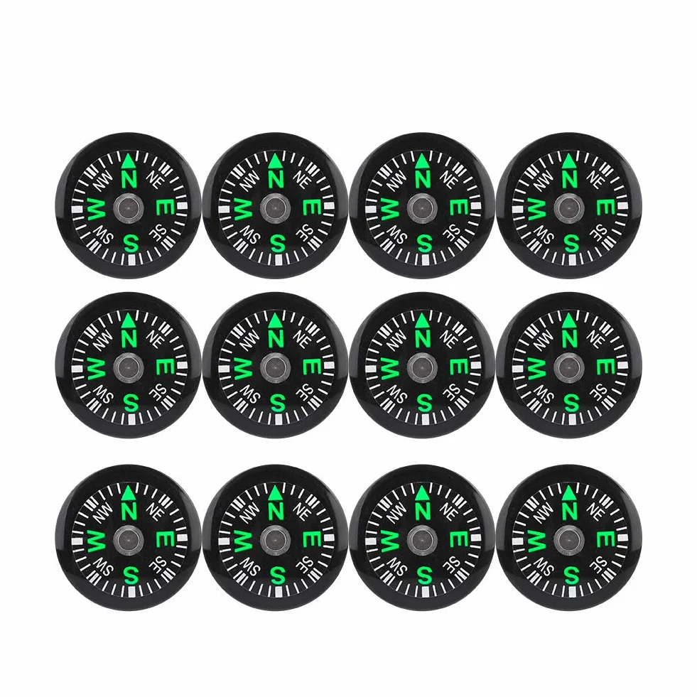 DEWIN Boussole de Poche 20mm Mini Remplie d'Huile pour Randonnée Camping