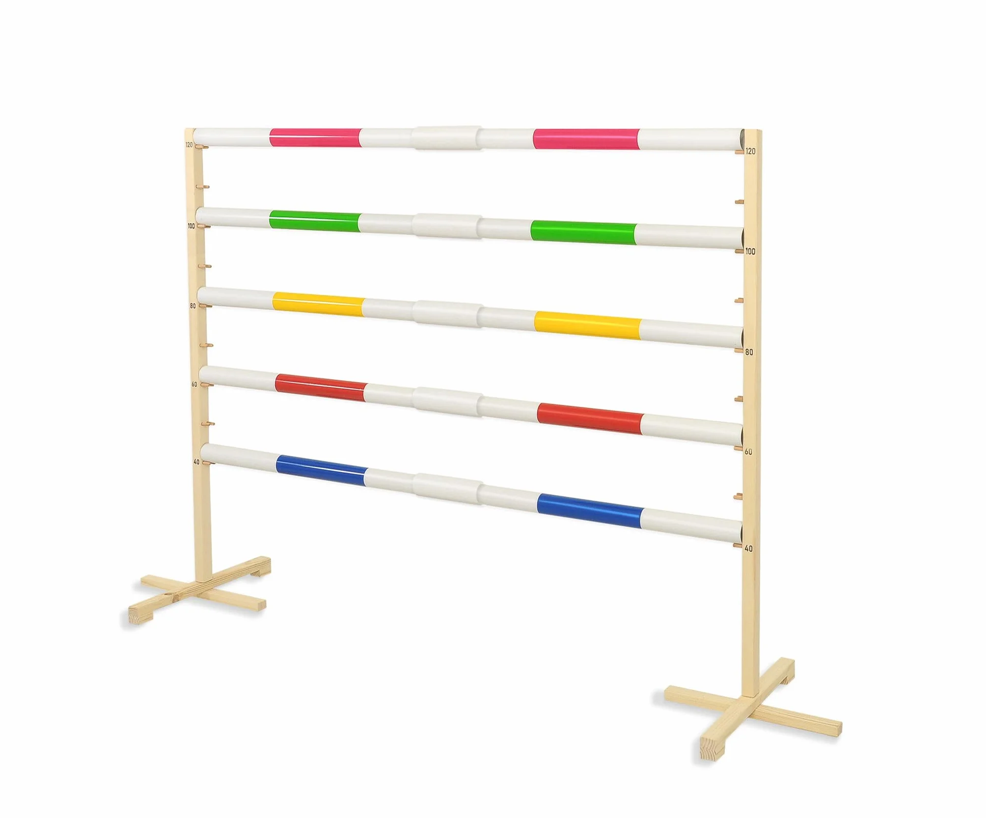 Hobby Horse Obstacle de Saut 160 cm avec Deux Faisceaux 50 mm Rose