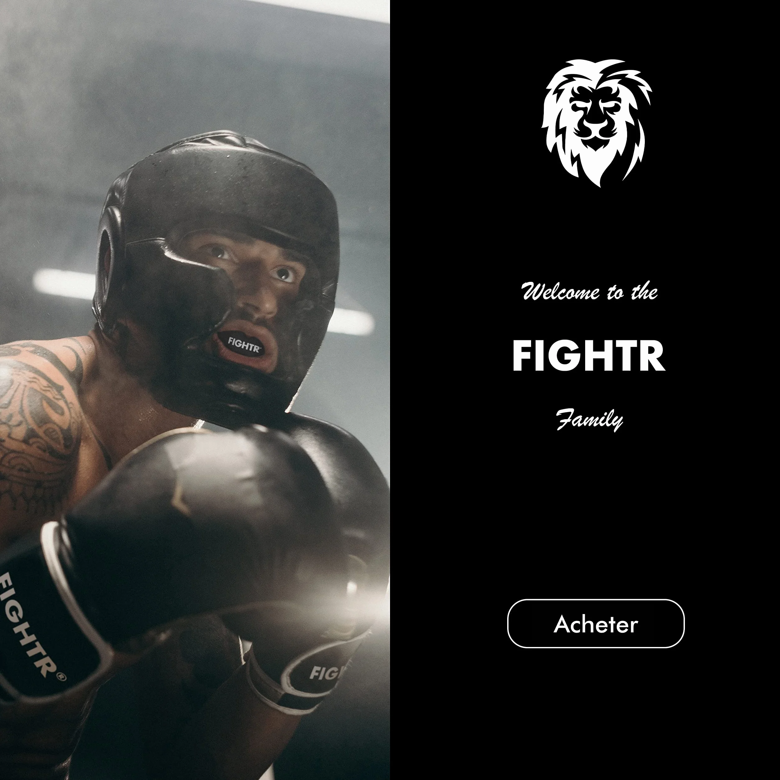 FIGHTR® Protège-Dents Sport pour Boxe, MMA, Muay Thai, Hockey, Arts Martiaux avec Boîte d'Hygiène
