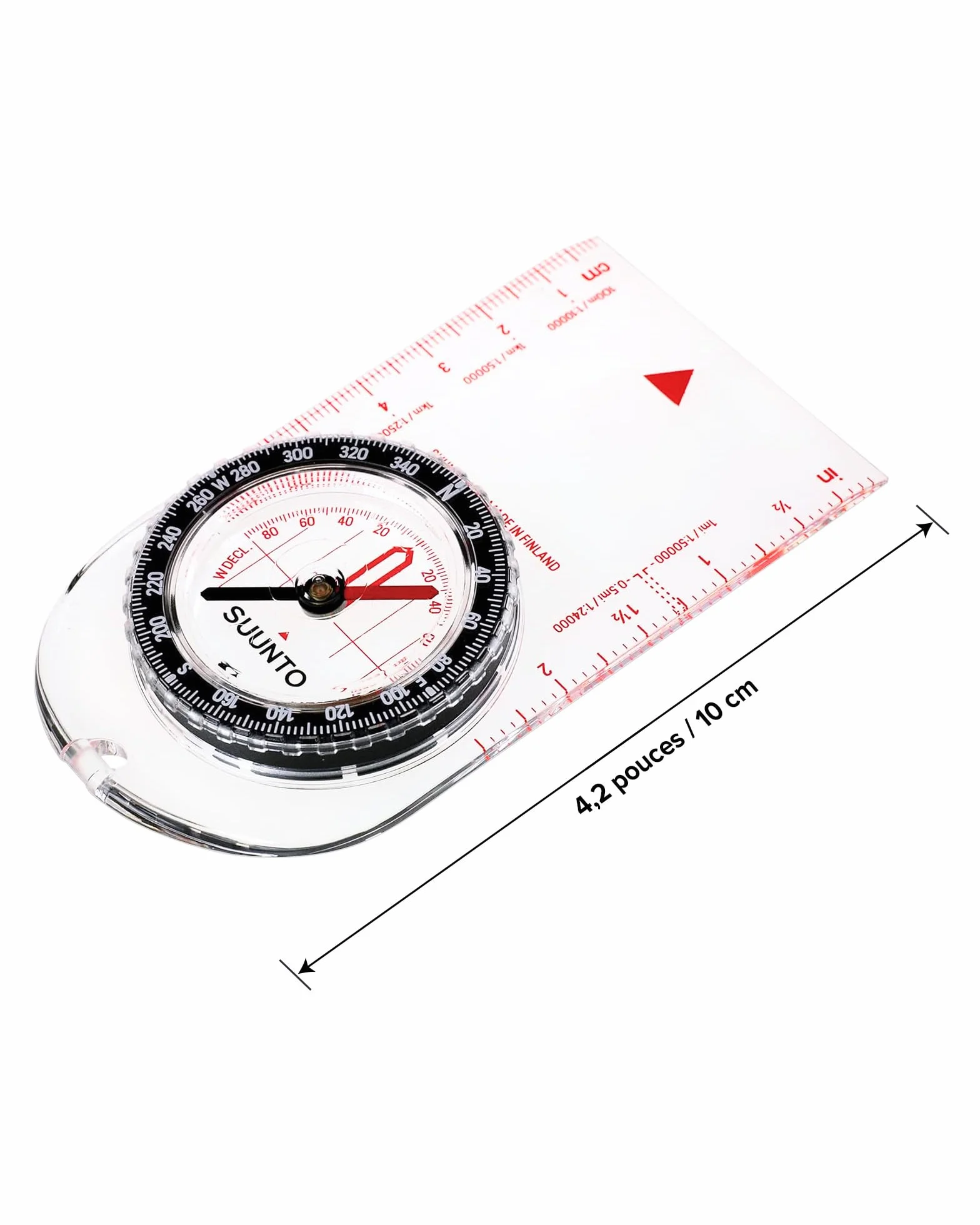 Boussole de Randonnée SUUNTO A-10, Navigation Professionnelle, étanche, Déclinaison Réglable
