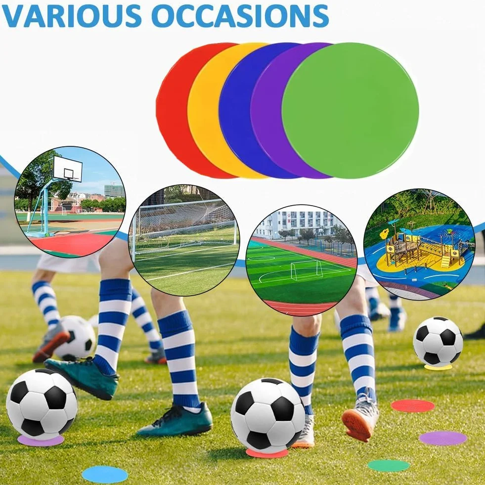 Marqueur Spot Antidérapant 10cm Caoutchouc Multicolore Agility Point Sport