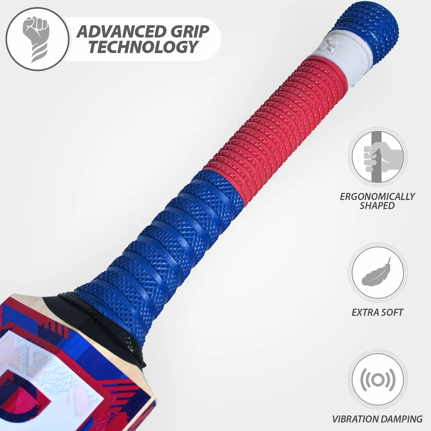 DSC Intense Force Cricket Bat Kashmir Willow Wood Lightweight for Men Boys Intermediate Leather Ball