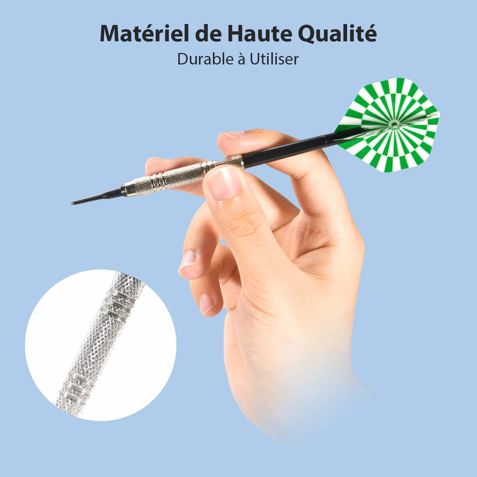 Elalove 12 Fléchettes à Pointe Plastique 14g avec 100 Embouts et 24 Ailettes - Set Professionnel pour Cibles Électroniques