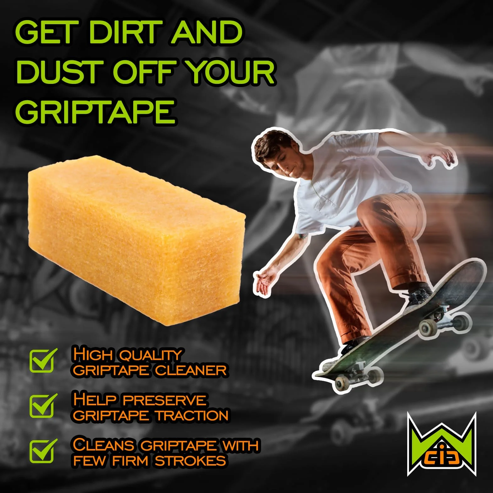 Skateboard Grip Tape Cleaner Rubber Abrasive Cleaning Stick Accessoires de Planche à Roulettes