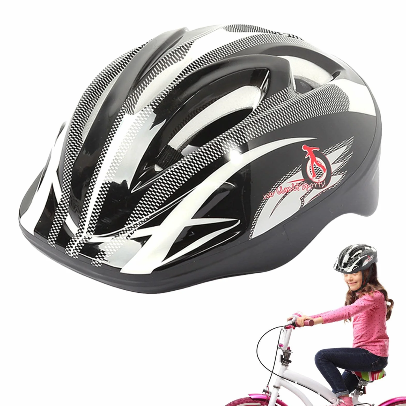 Casques de skateboard Lambo pour enfants - Casque de protection multi-sports réglable vélo, skateboard, football