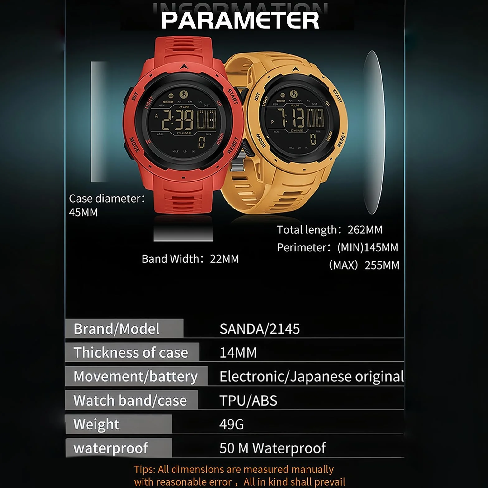 Flintronic Montre Podomètre sous-Marin de Plongée avec Comptage de Pas Calories Distance