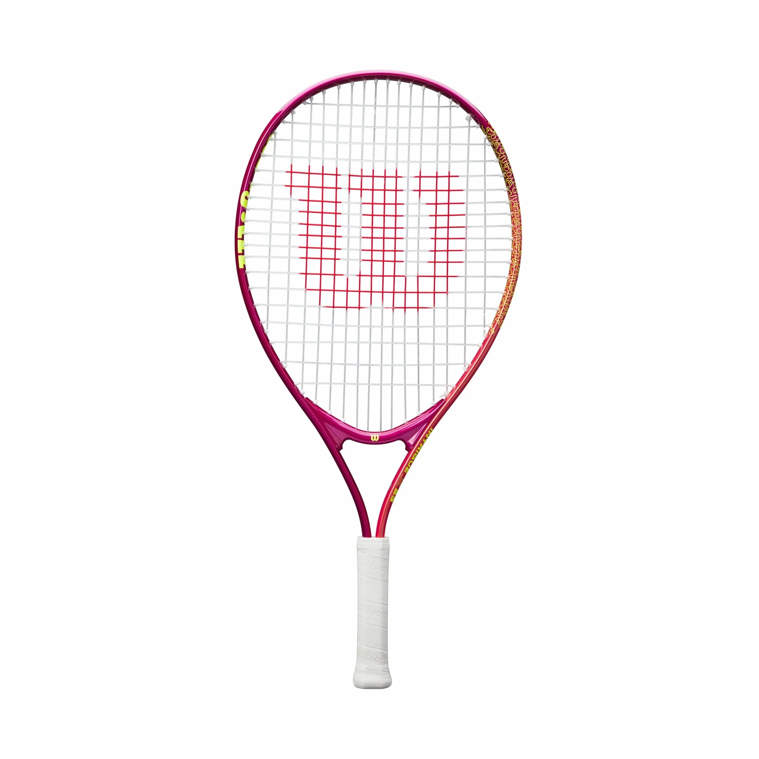 Wilson Intrigue Junior 23 Girls Tennis Racket Red Yellow 205g