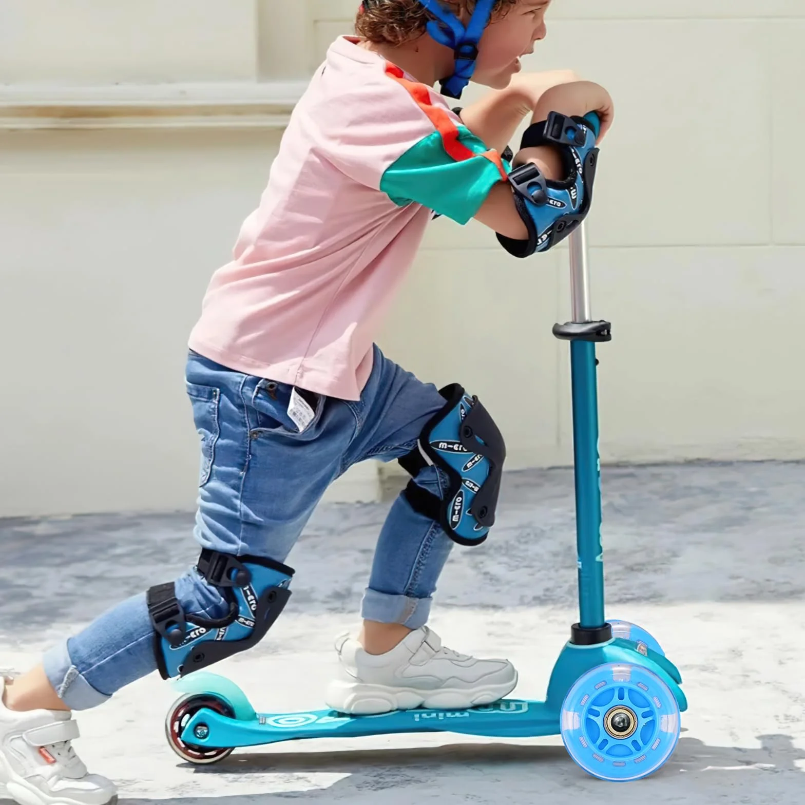 Roues de rechange trottinette LED 80 mm ABEC-7 pour enfants