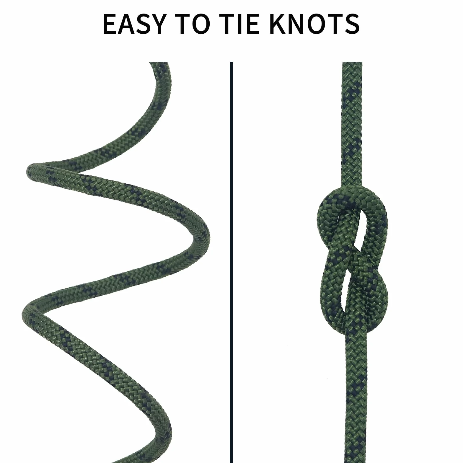 Corde d'escalade Statique 14KN 18KN 8mm 10mm Haute Résistance Double Tresse