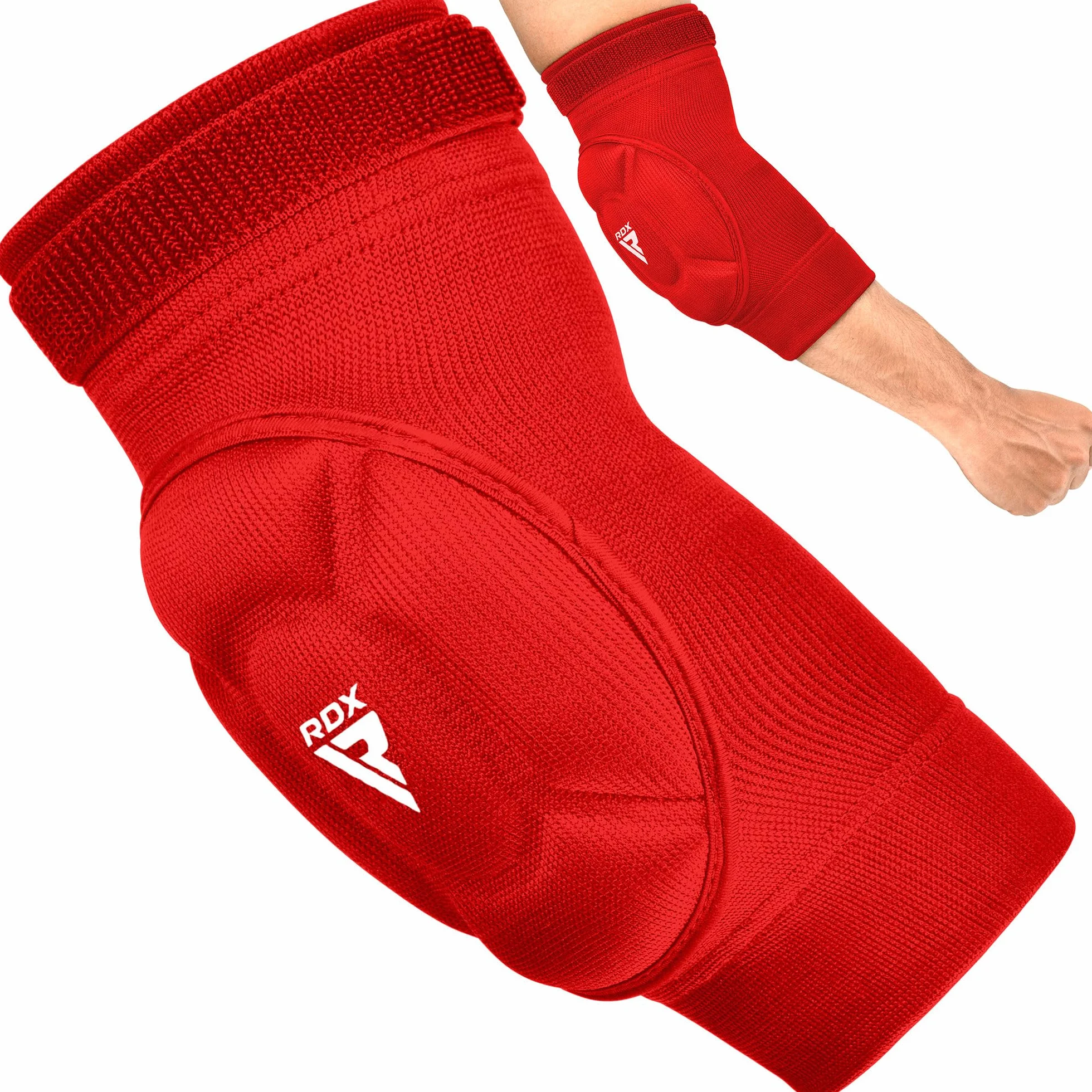 RDX Coudière Boxe MMA Muay Thai, Kontact Sport Arts Martiaux Compression Elbow Pads