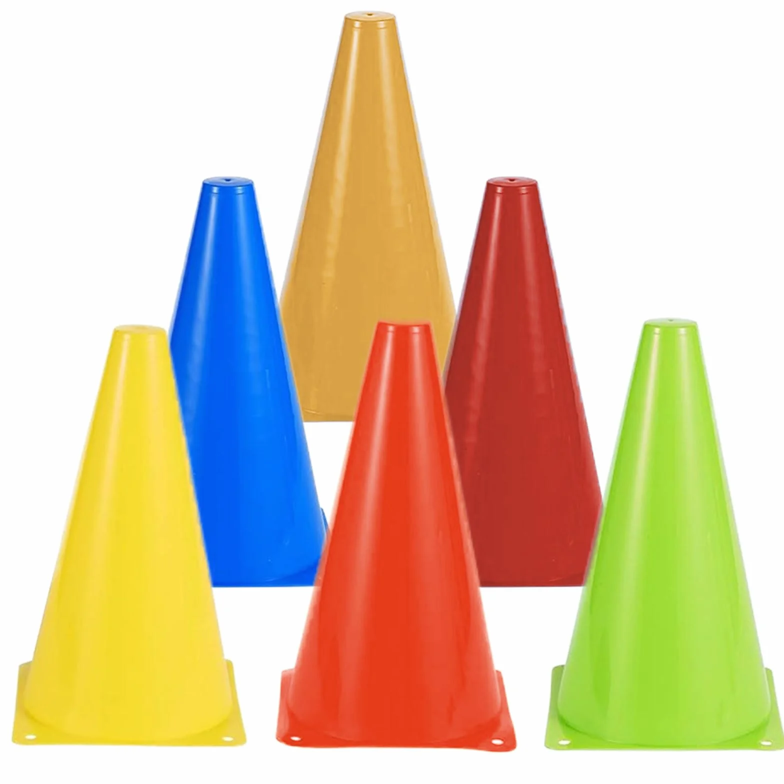 Cônes de Signalisation 17,5cm 6 Couleurs Plot Sport Football Entrainement