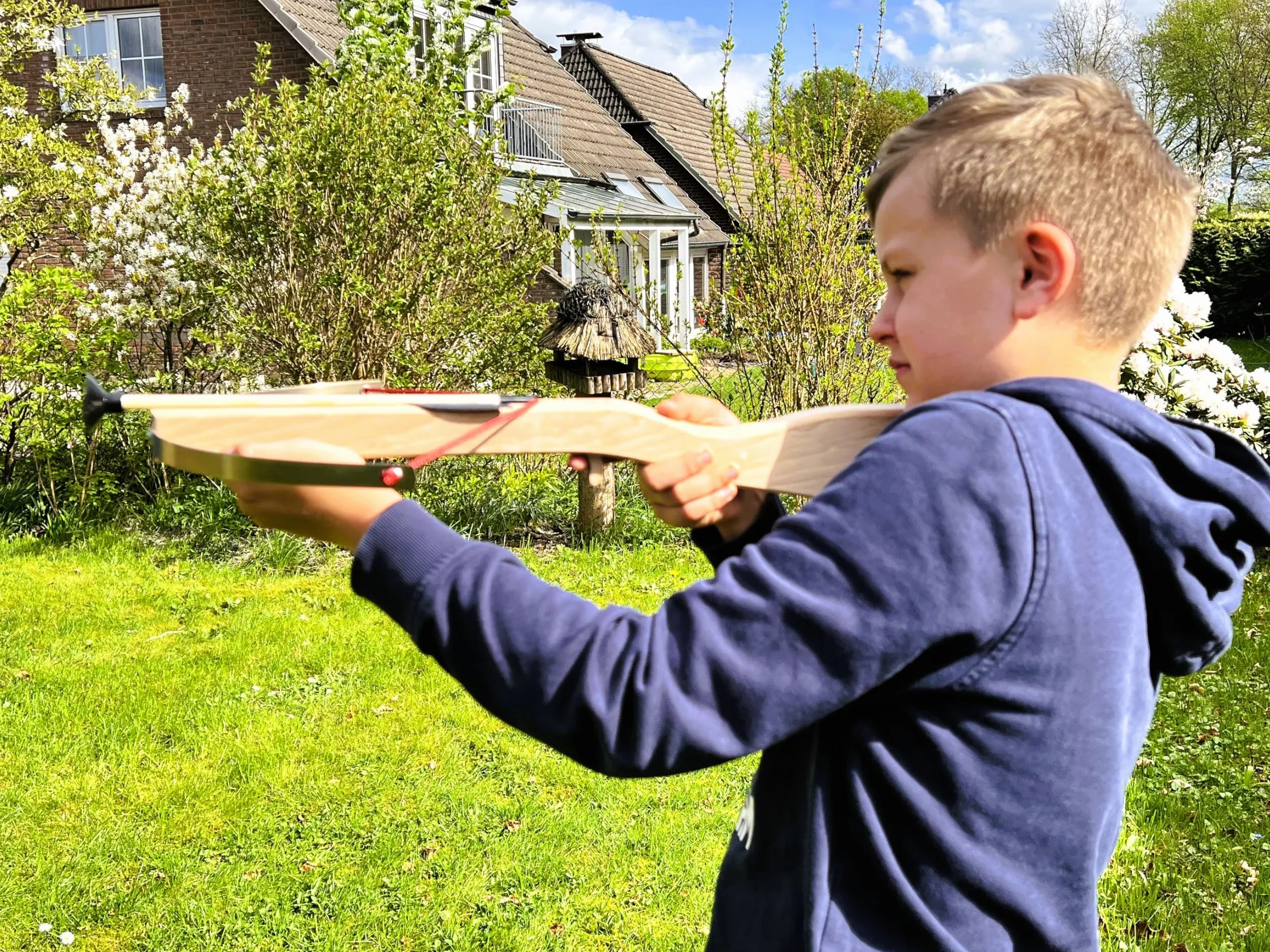 Arbalète Historique en Bois avec 3 Flèches | Tir de Précision Extérieur
