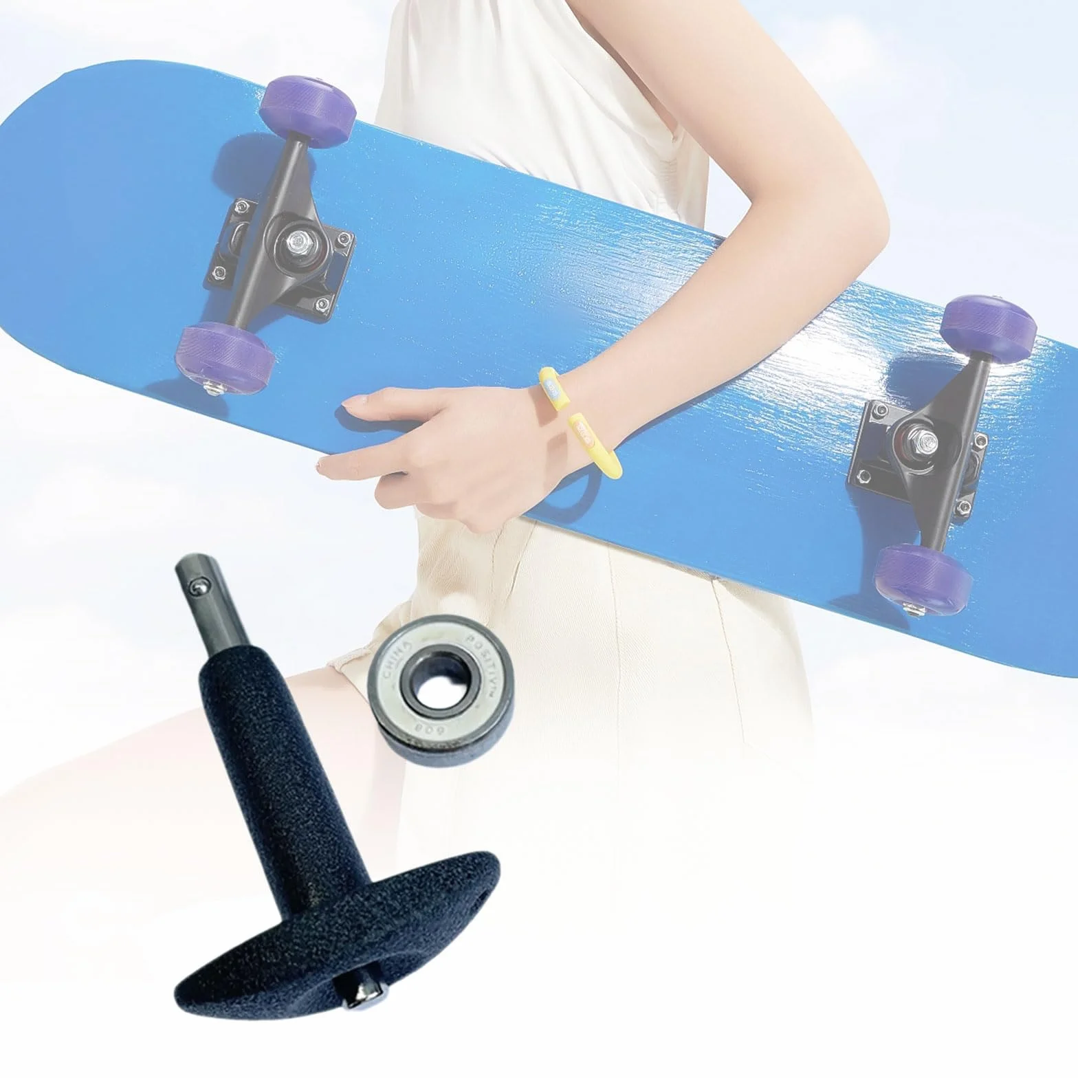 Extracteur de roulement de skateboard - Outil de réparation de roulement