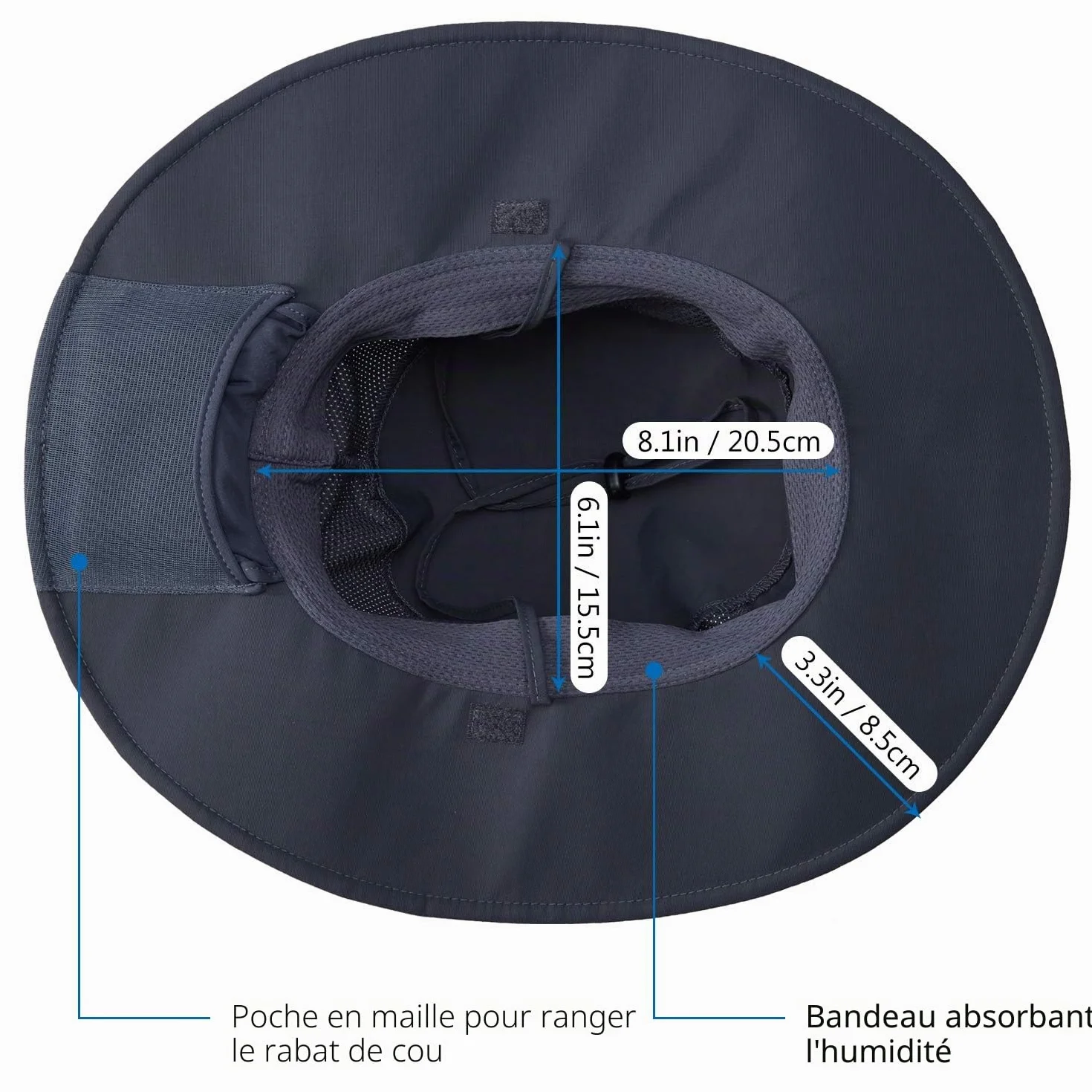 Bassdash Chapeau de Protection Solaire Boonie UPF 50+ Pêche
