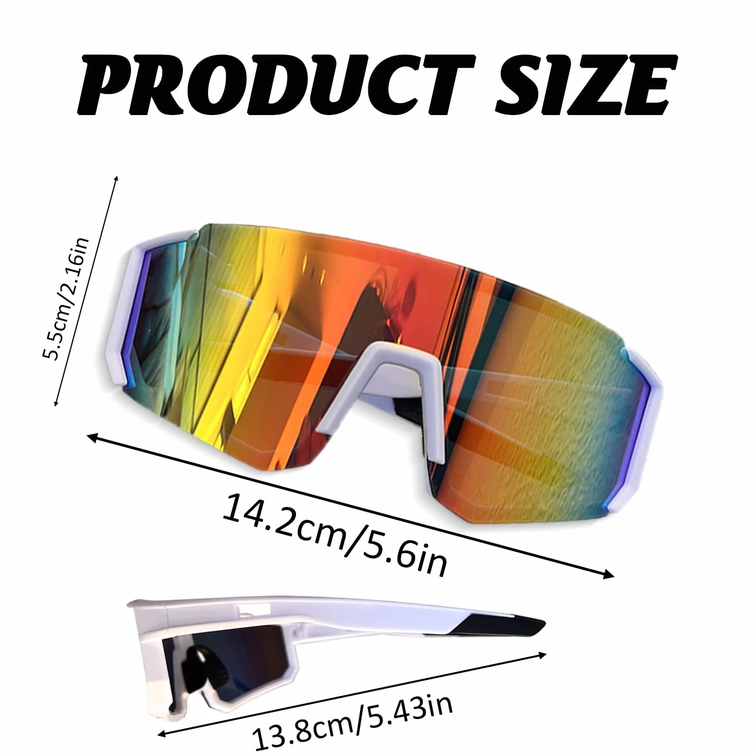 Lunettes de Cyclisme Polarisées UV400 Anti-Vent pour Homme et Femme