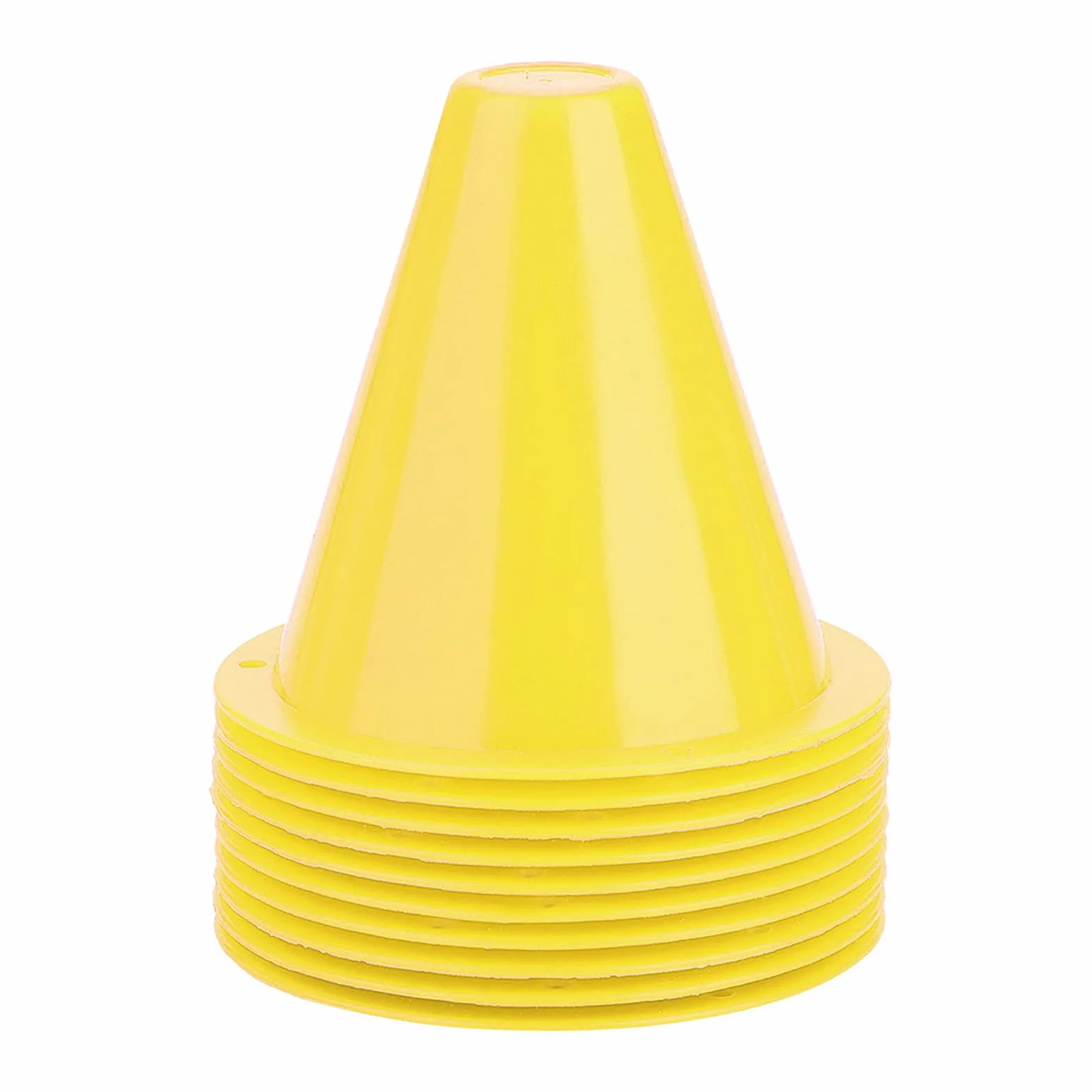 Keenso Ensemble de Cônes de Marqueurs de Football, 10pcs Plots de Marquage en Plastique