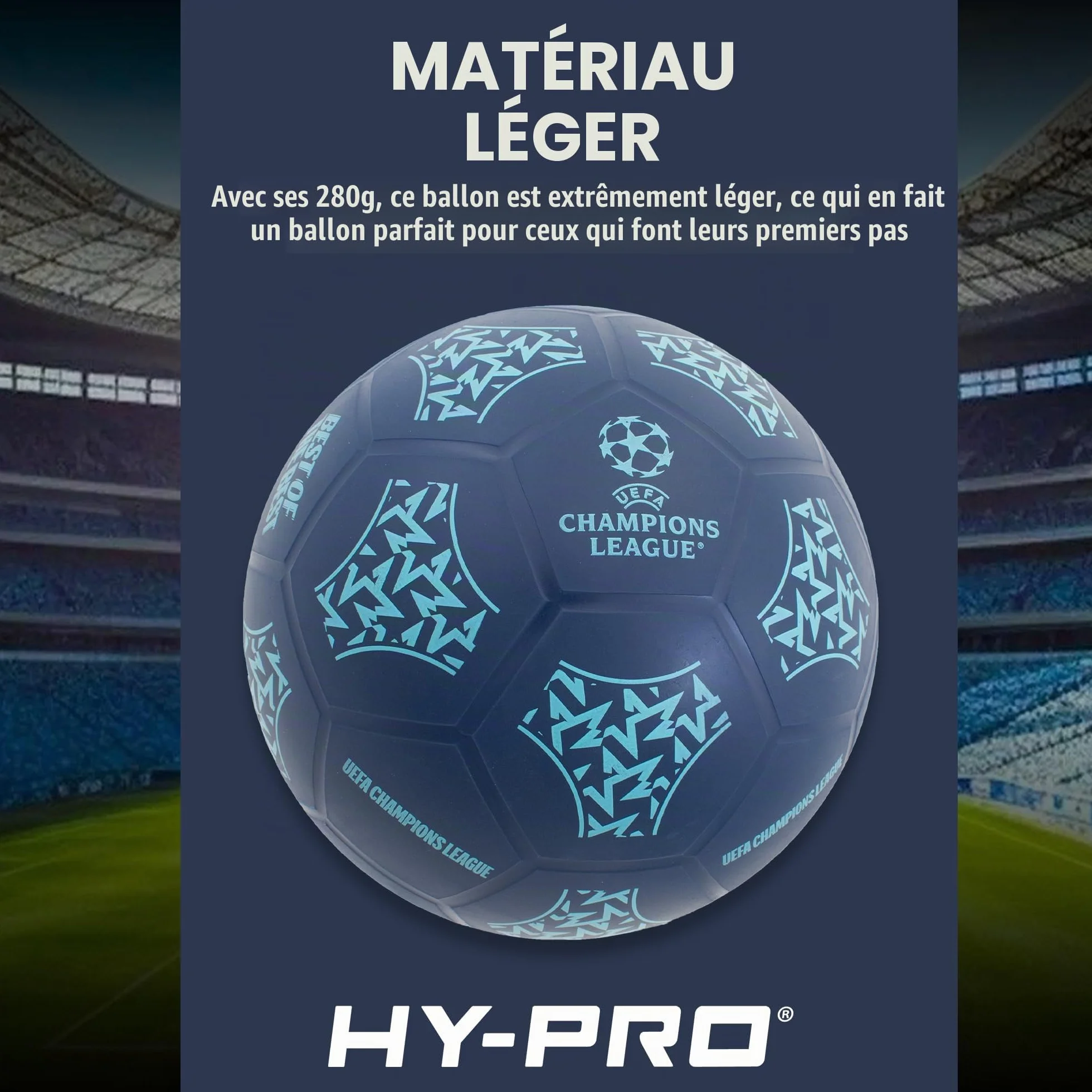 Hy-Pro Ballon de Jeu Football pour Enfants Intérieur Extérieur Jardin Plage