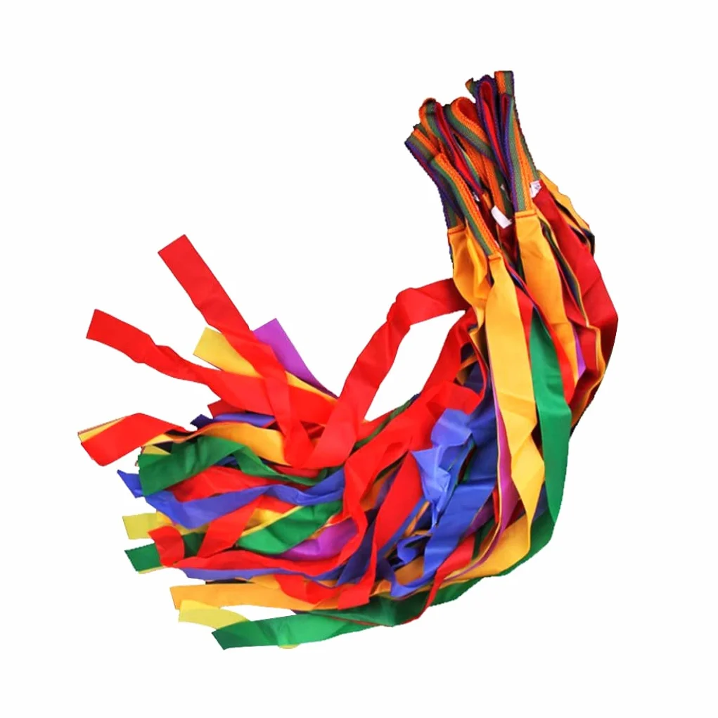 Children Hand Dance Ribbon Rainbow Twirling Gym Tools