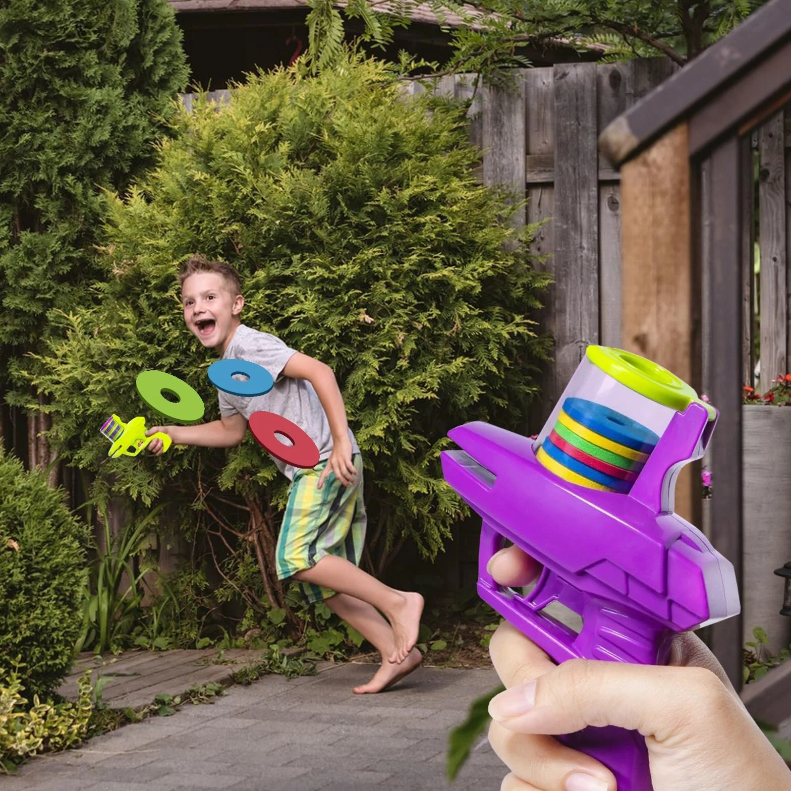 Lanceurs de Frisbee en Mousse, Jouets de Lancement pour Disques, Cadeaux d'Anniversaire ou de Pâques pour Jeux en Plein Air