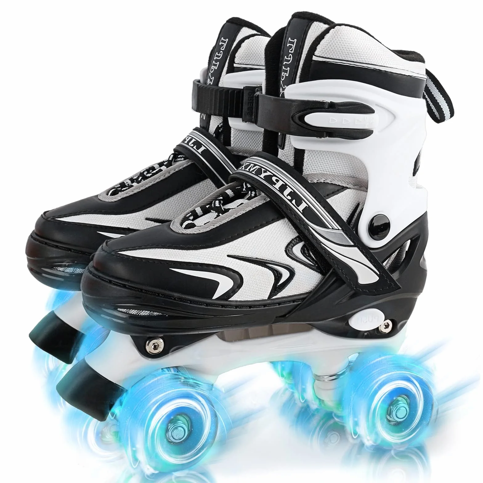 Patins à roulettes ajustables pour enfants avec roues lumineuses, 4 tailles