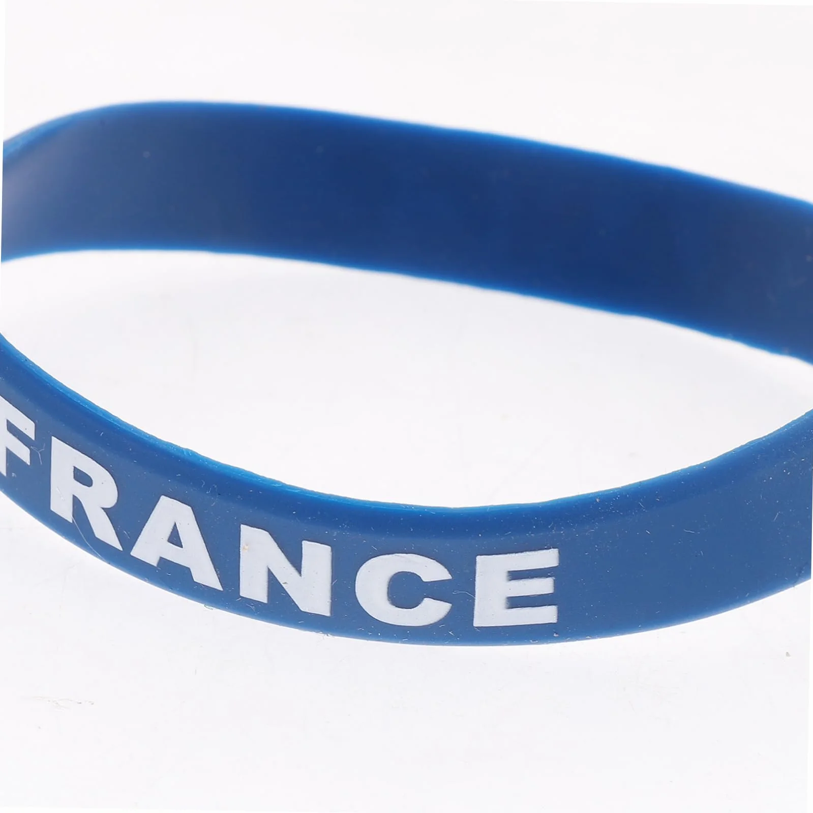 Lot de 5 bracelets en silicone avec drapeau de la France imprimé pour homme et femme