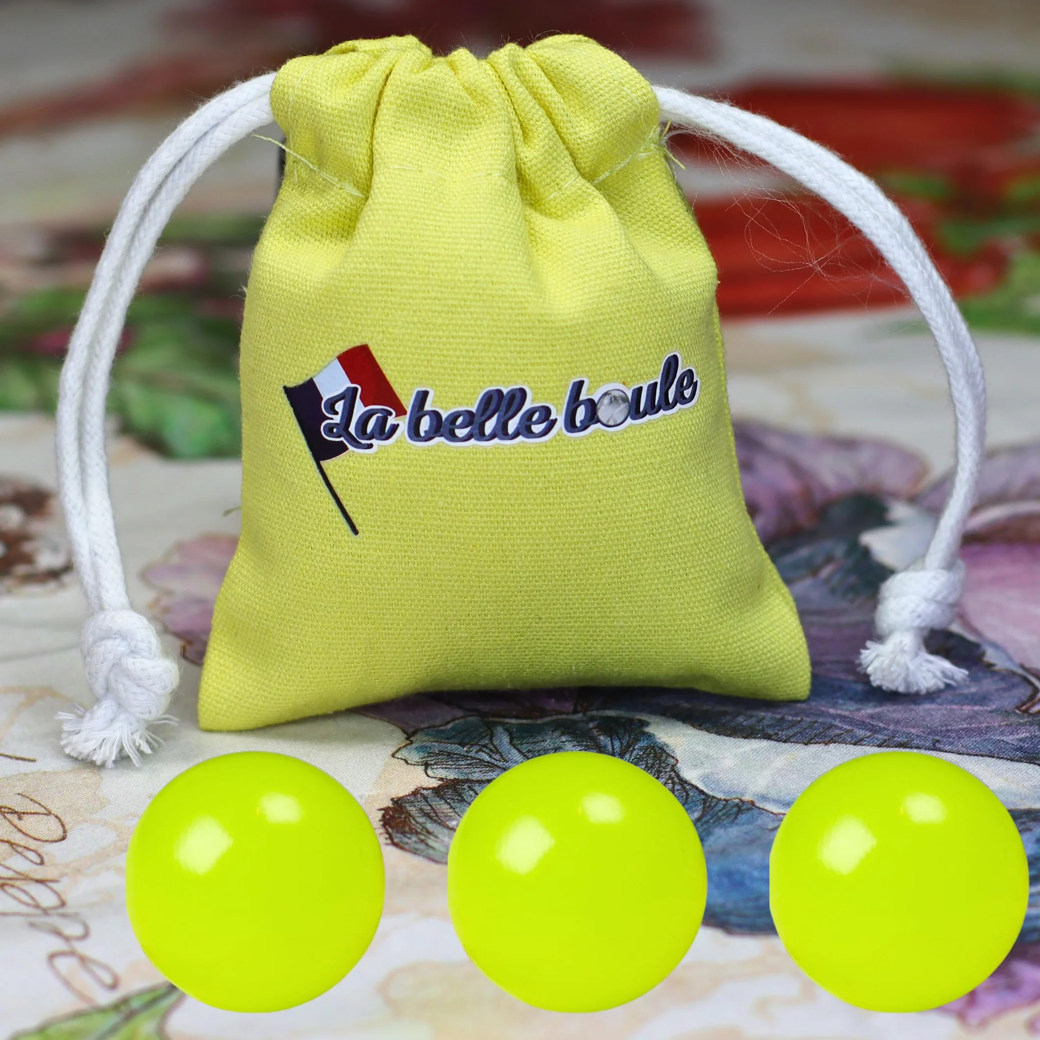 Cochonnets fluorescents en Résine Haute Visibilité pour Pétanque - La belle boule®