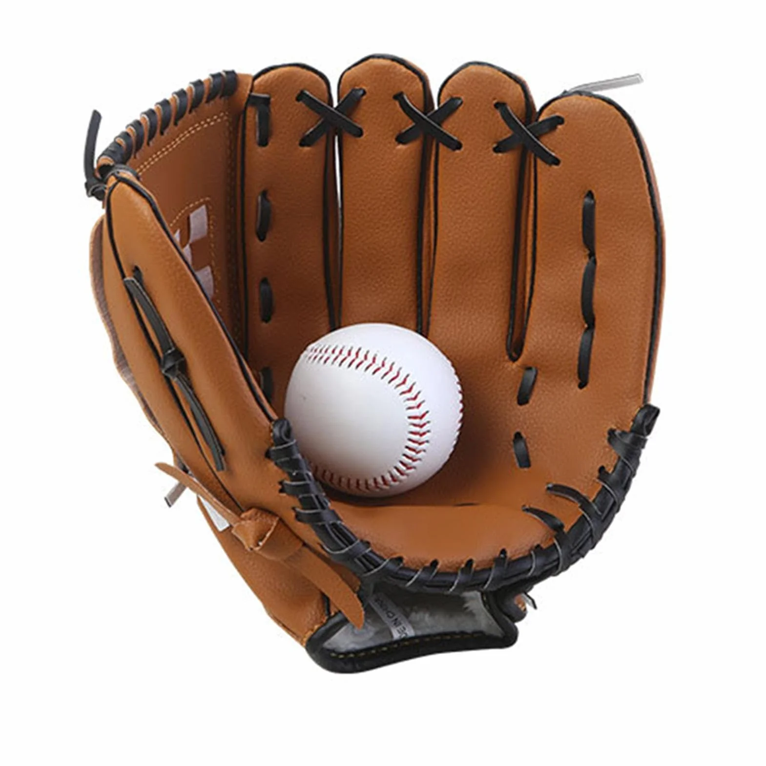 Gants de baseball et softball en cuir PU durables pour enfants et adultes S/M/L