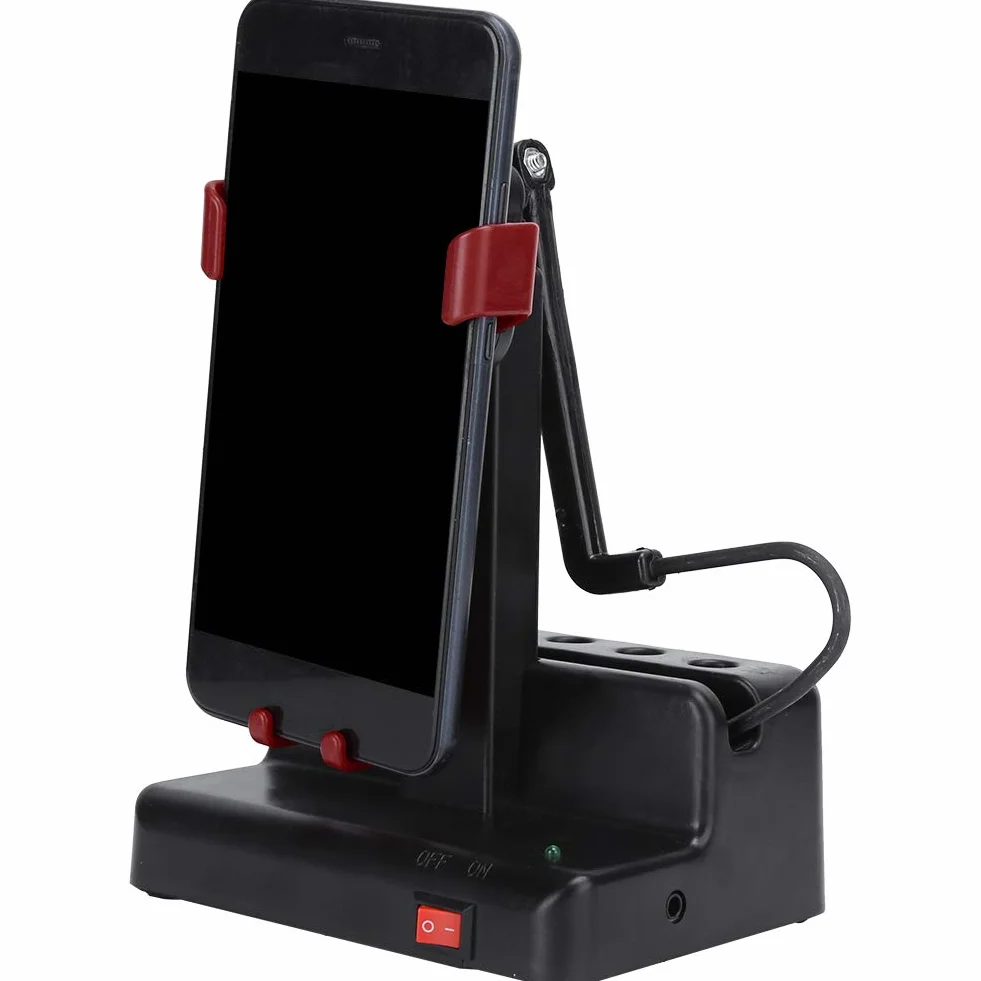 Podomètre pour Téléphone Portable Shaker Automatiquement, Compteur de Pas 6,1 x 4,6 Pouces Rouge Foncé