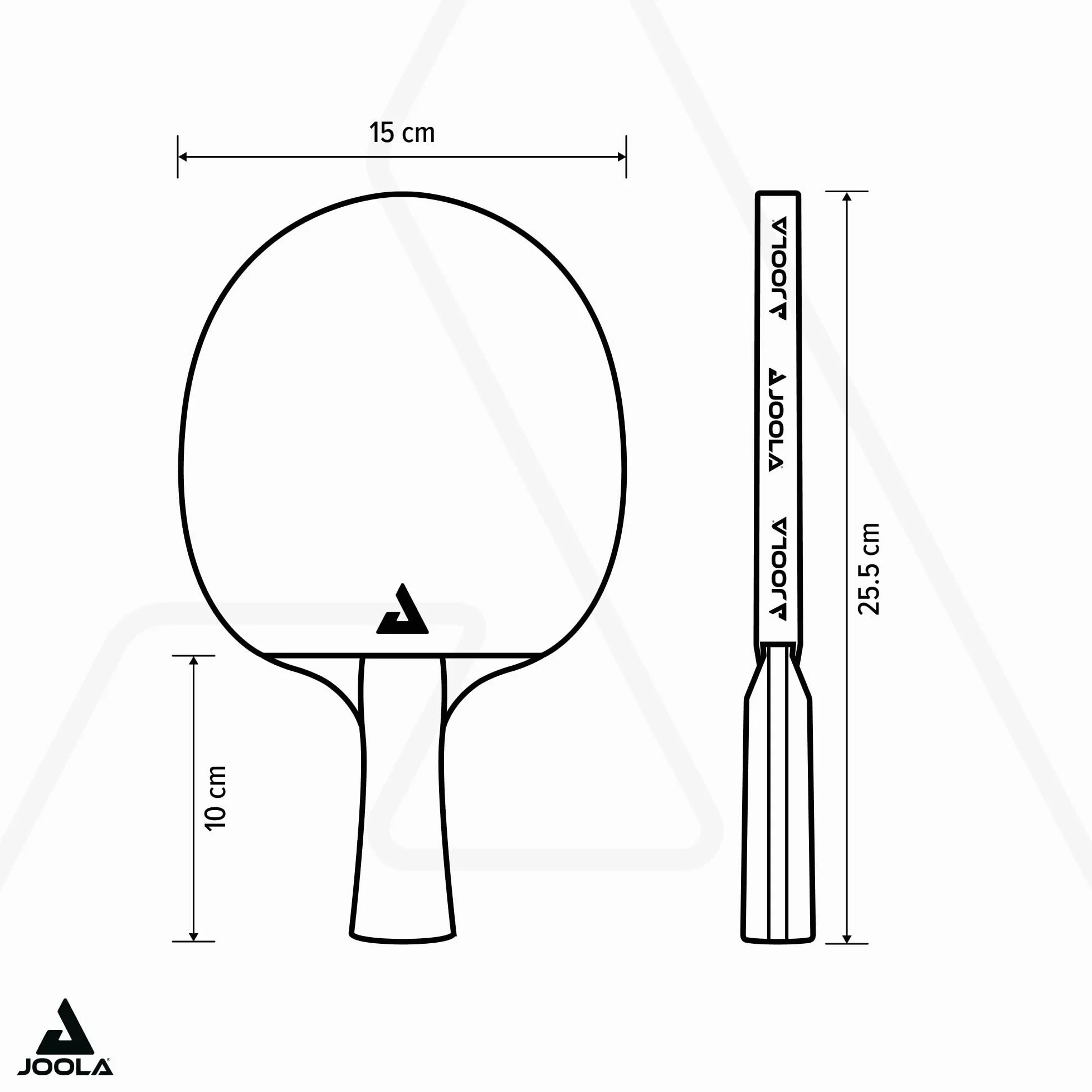JOOLA Set de Tennis de Table Family avec 4 Raquettes, Balles et Sac de Transport