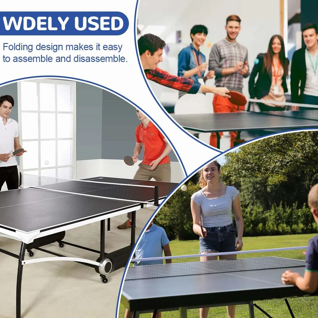 Filet de Ping-Pong Professionnel Portable en Polyester pour Tennis de Table