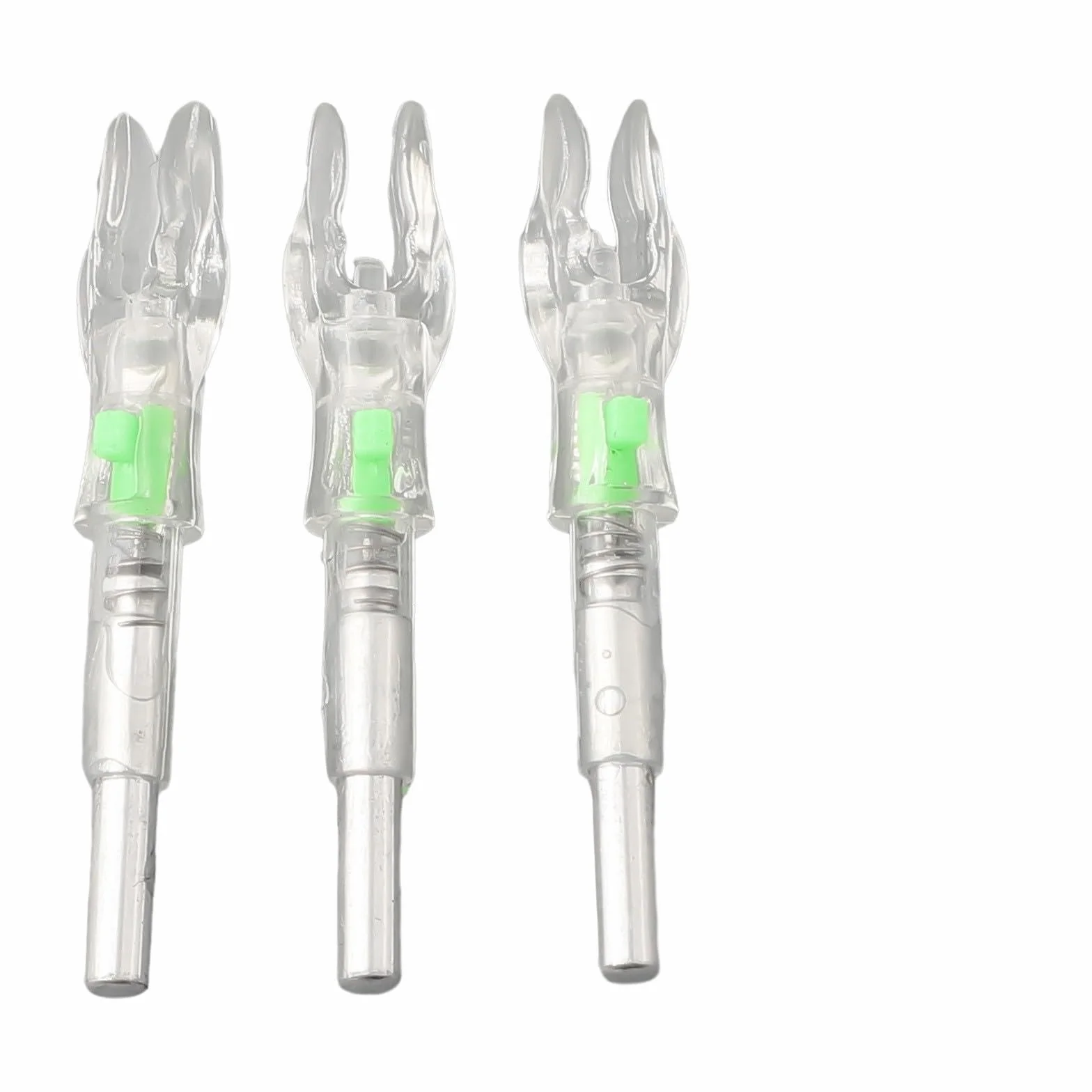 Encoches de flèche lumineuses à LED 4,2 mm, lot de 3, rouge/bleu/vert, allumage automatique, batterie longue durée, PE