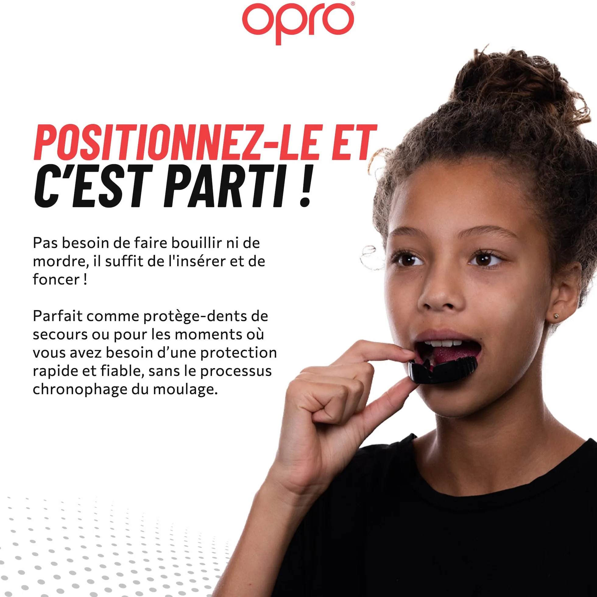 OPRO Protège-dents Snap-Fit Boxe MMA Rugby Hockey Adultes Enfants Antichoc