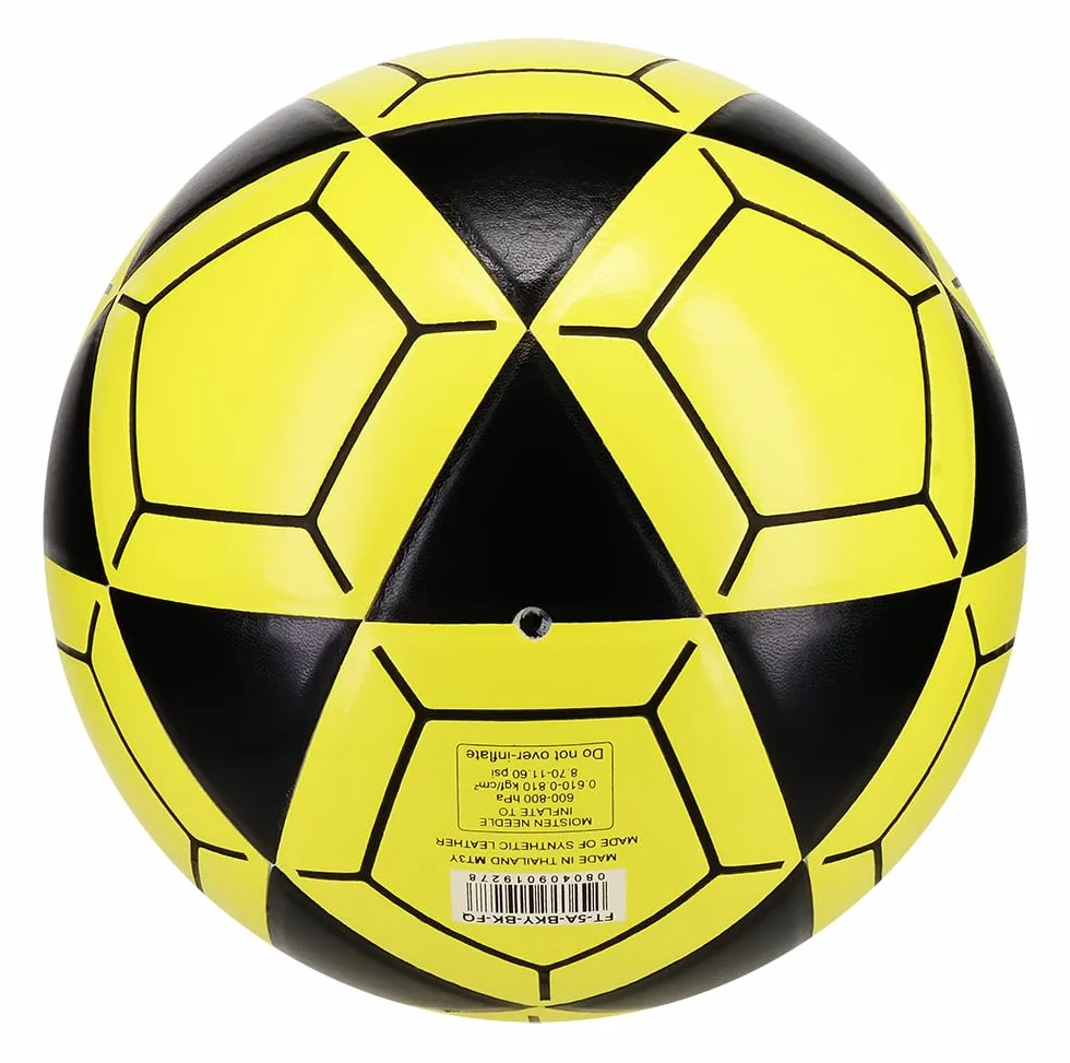 Mikasa FT5 Goal Master Ballon de Football Taille 5 Noir/Jaune