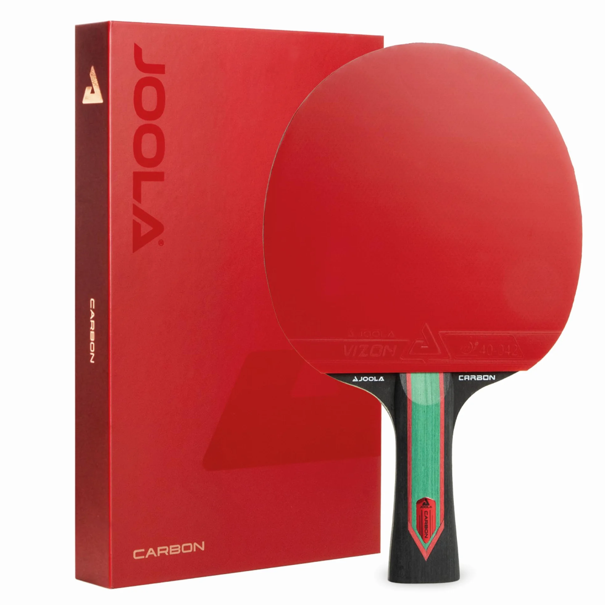 JOOLA Raquette de Tennis de Table Red Carbon Pro/Carbon Control/Carbon X – Raquette de Ping-Pong en Carbone avec Boîte Magnétique
