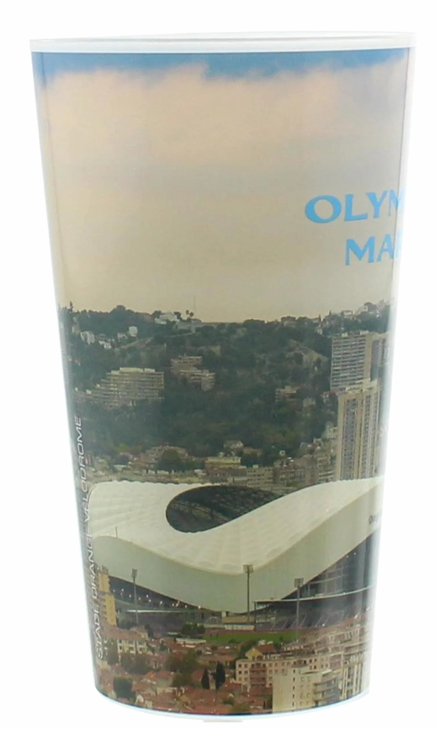 OLYMPIQUE DE MARSEILLE Verre gobelet éco cup 600 ml OM Collection officielle Fabriqué en France