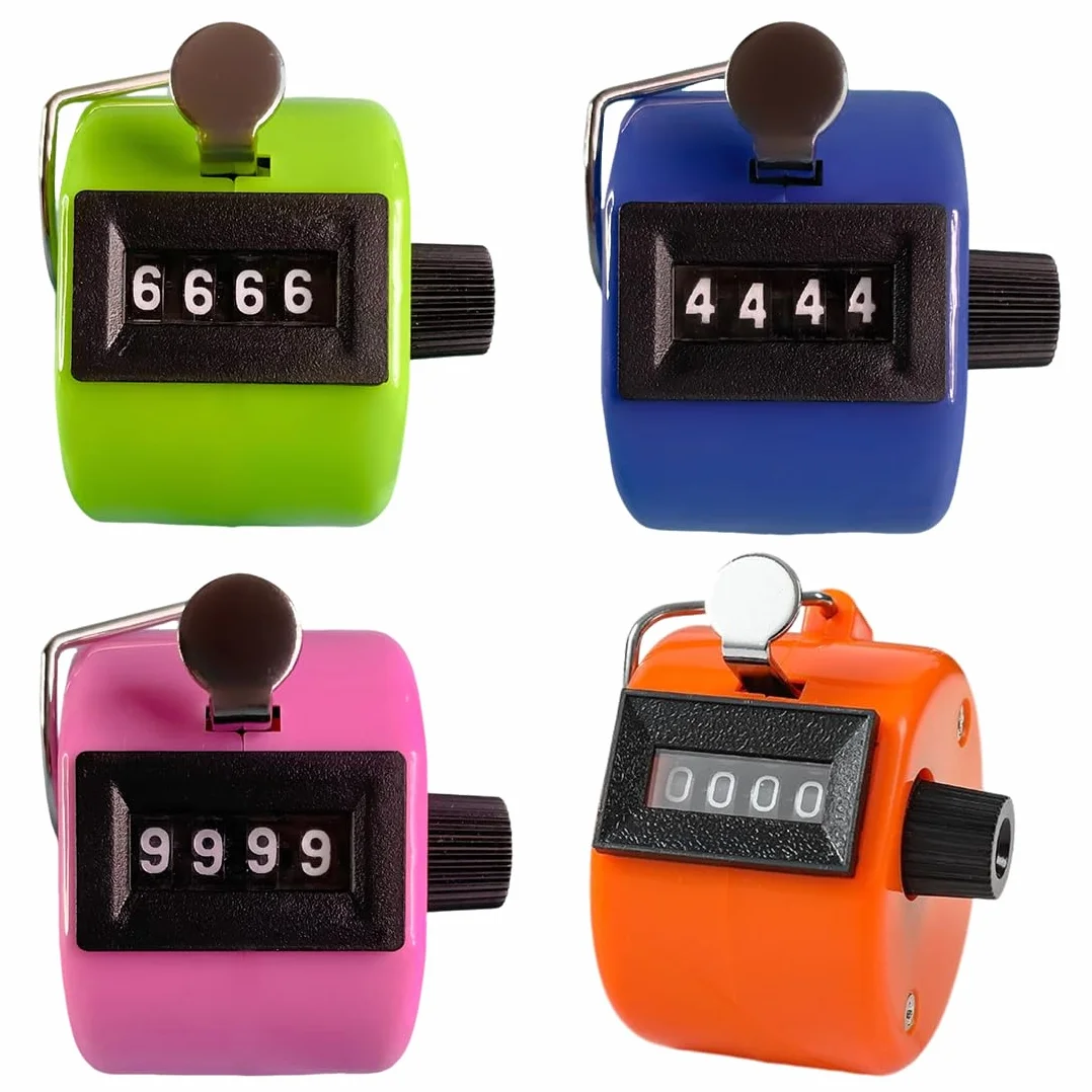 Compteur Manuel Mécanique 4 Chiffres à Cliquer - EIHI 4 Pcs