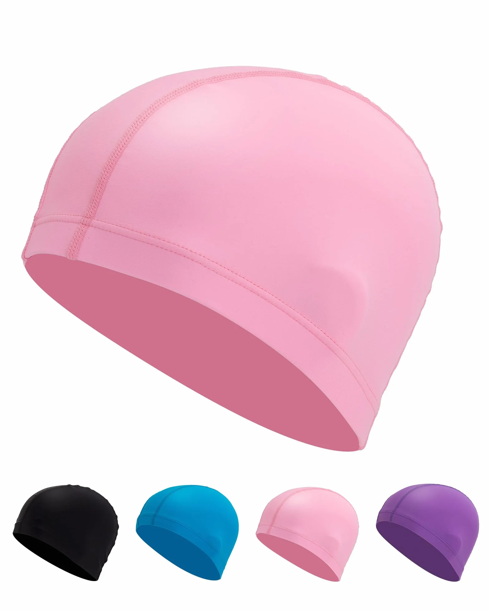 Bonnet de Bain Enfant Tissu 4-10 Ans Anti-Eau Nageur