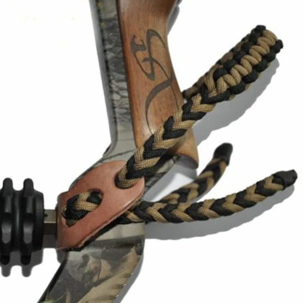 Sangle de Poignet pour Arc de Tir à l'Arc, Corde Tressée en Nylon Réglable, Dragonne de Survie pour Chasse et Tir