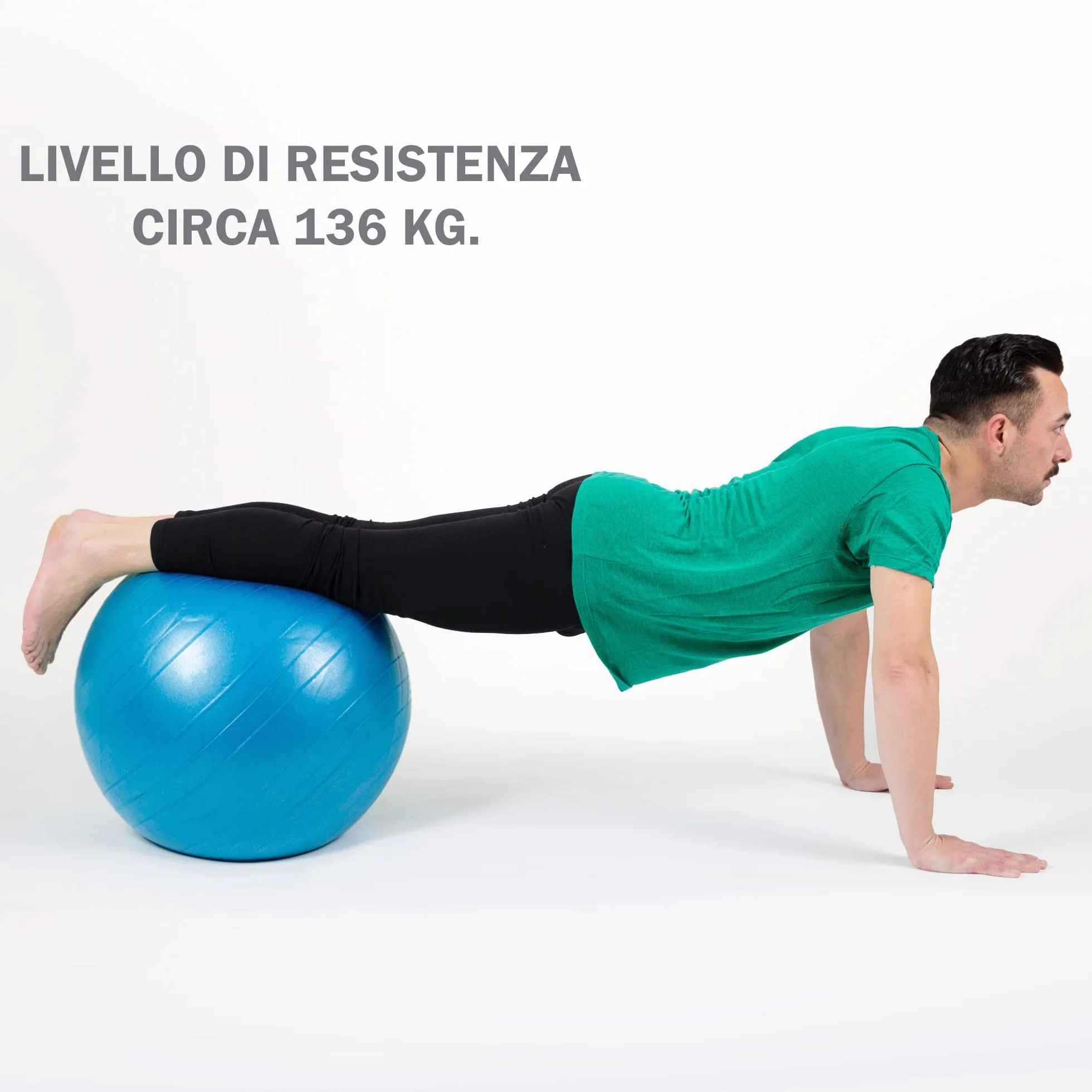 Gima Balle de résistance 75 cm 136 kg Ballon de gymnastique