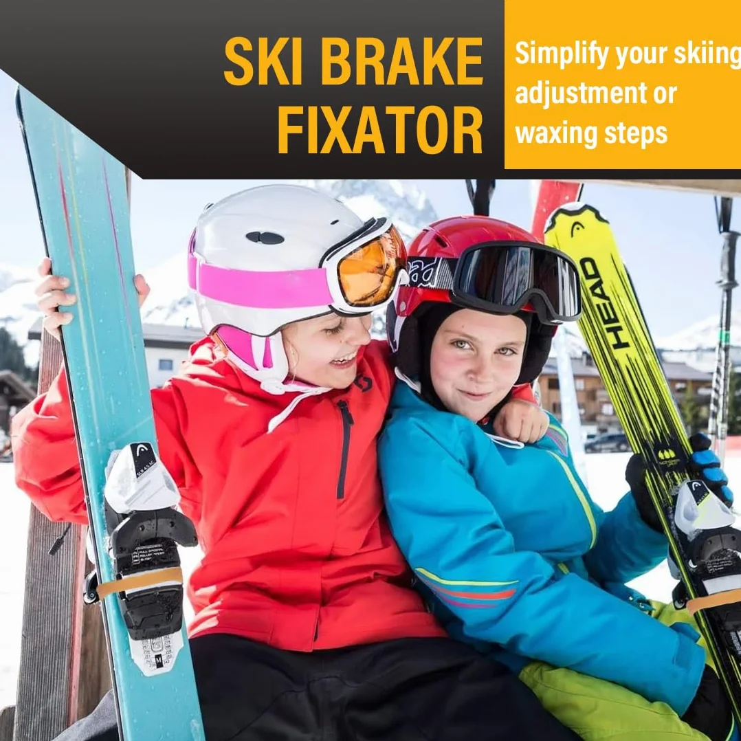 Lot de 20 Attaches de Frein de Ski en Caoutchouc - Stop Frein pour Fixations