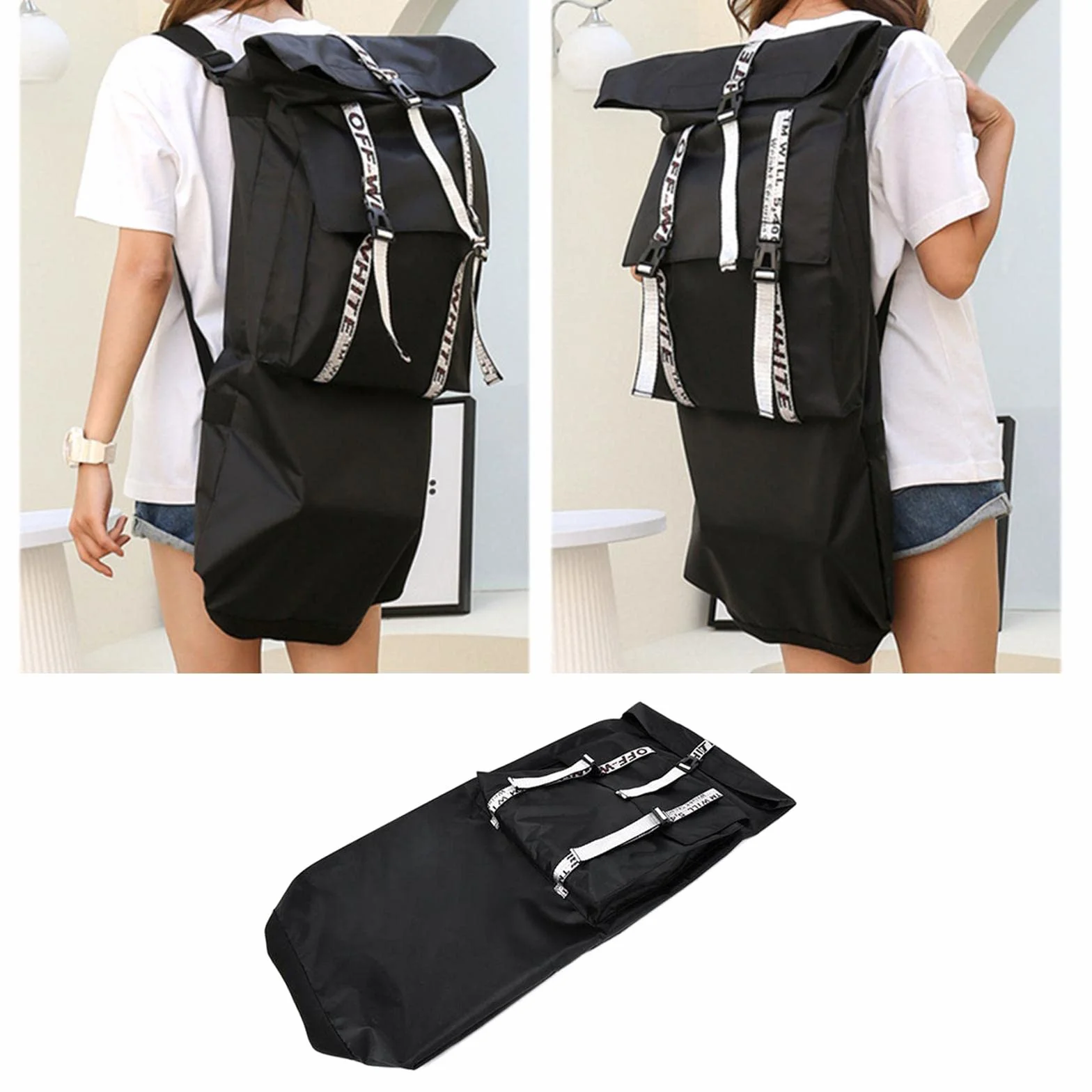 Harayaa Sac de Skateboard Portable avec Bretelles Réglables pour Cruiser