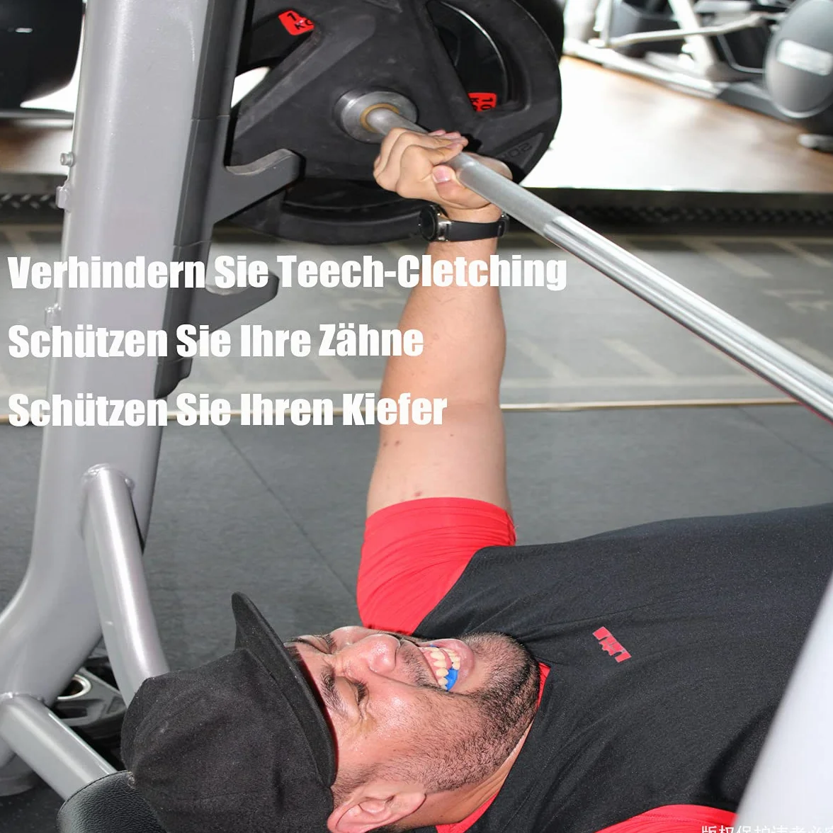 Protège-dents Powerlifting pour Sport et Fitness, Haltérophilie, Mâchoire Inférieure Transparent (1 Pièce)