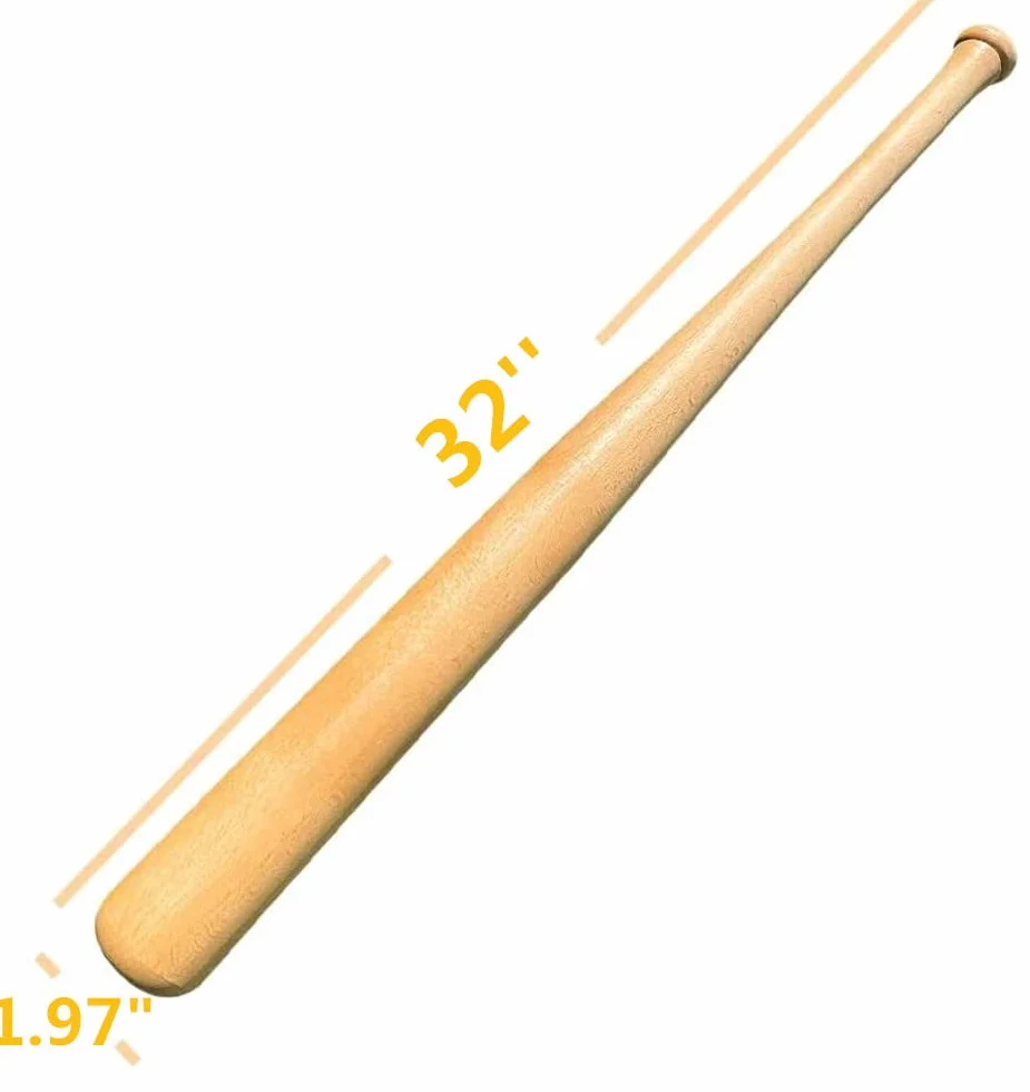 Batte de Baseball Bois 34/32/30/28 Pouces Antidérapante Adulte Pro Léger pour Exercice Joueurs